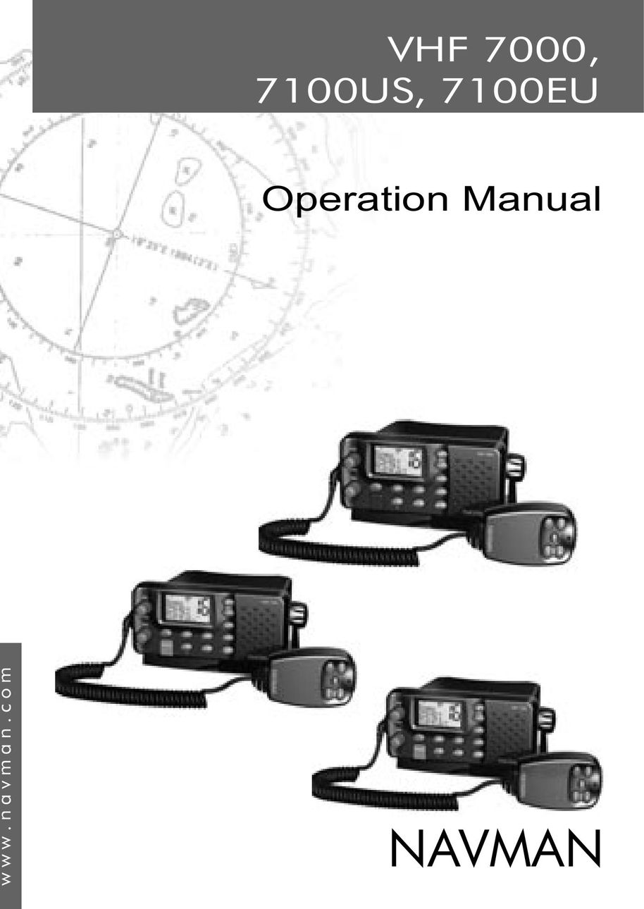 Navman 7100US Satellite Radio User Manual