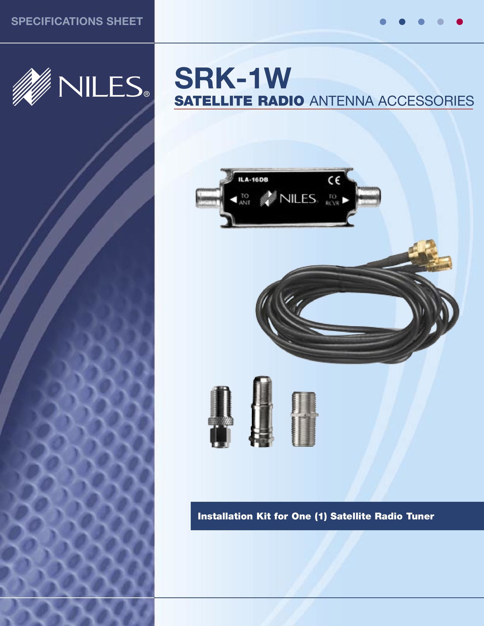 Niles Audio SRK-1W Satellite Radio User Manual