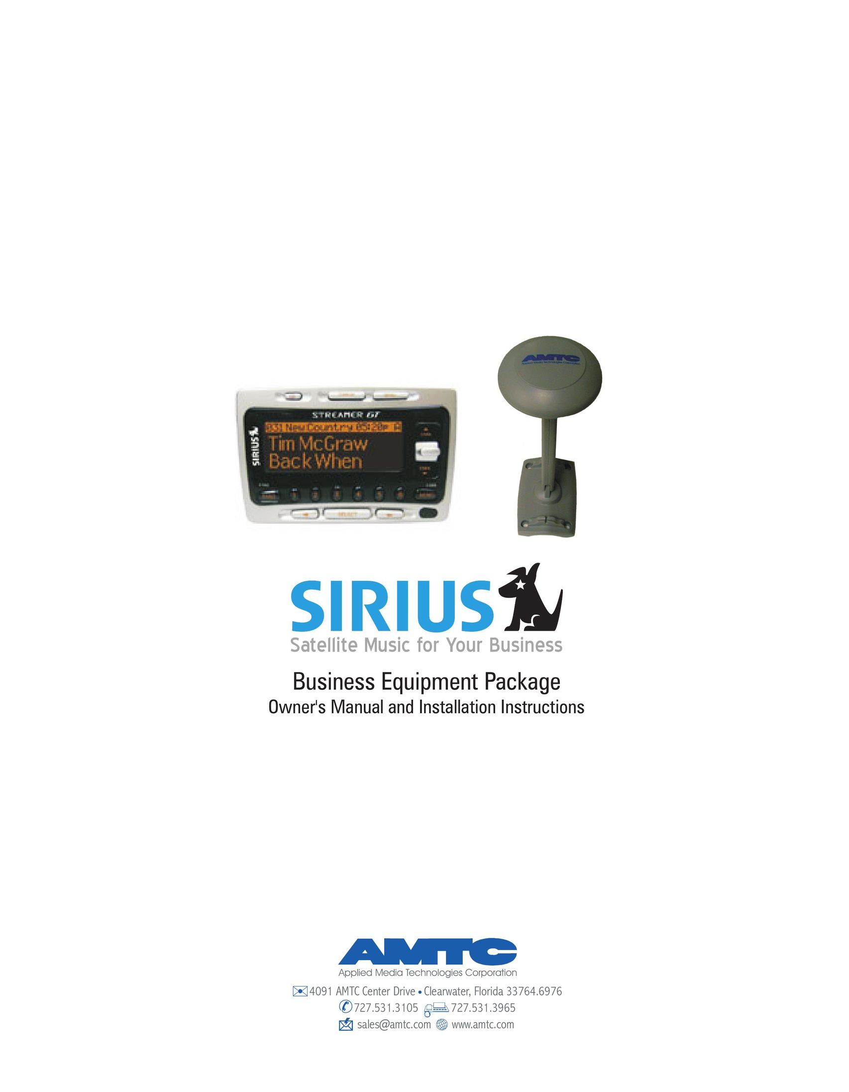 Sirius Satellite Radio EQ-SIRRCV Satellite Radio User Manual