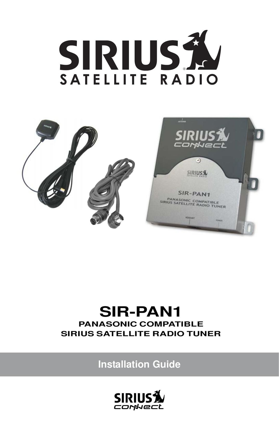 Sirius Satellite Radio SIR-PAN1 Satellite Radio User Manual