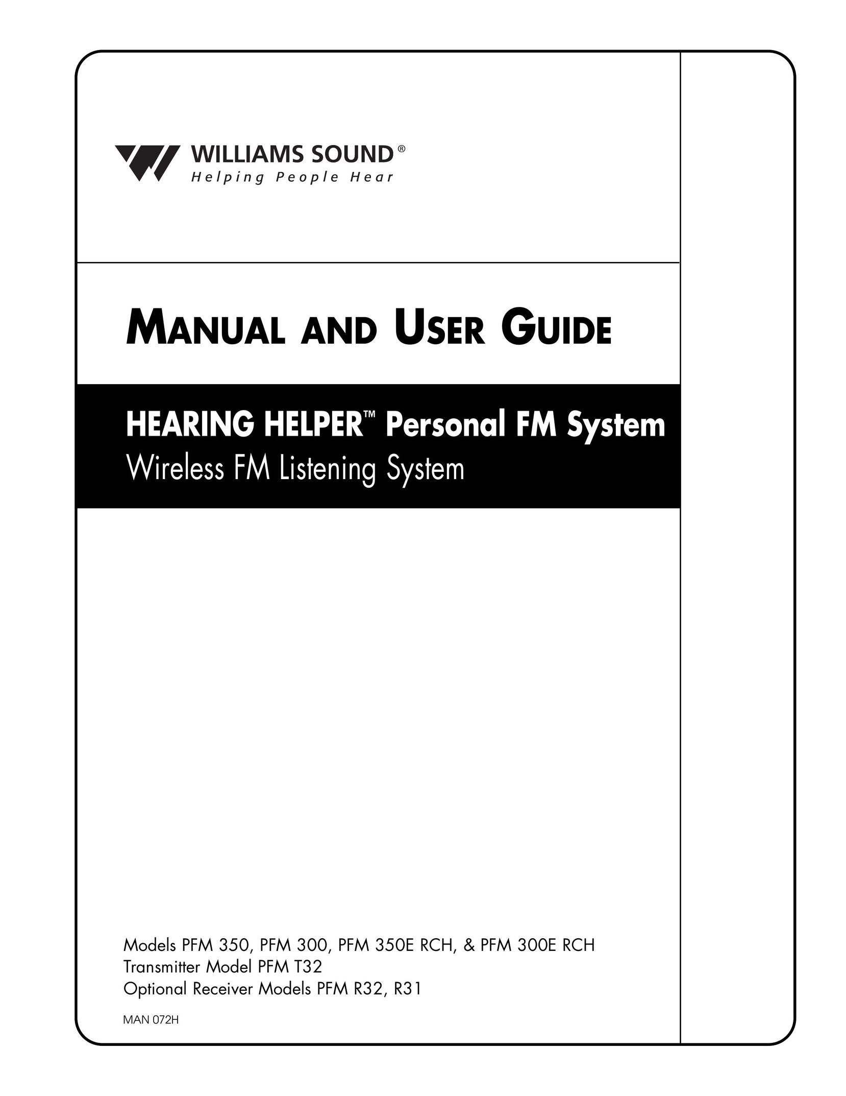 Williams Sound PFM 300 Satellite Radio User Manual
