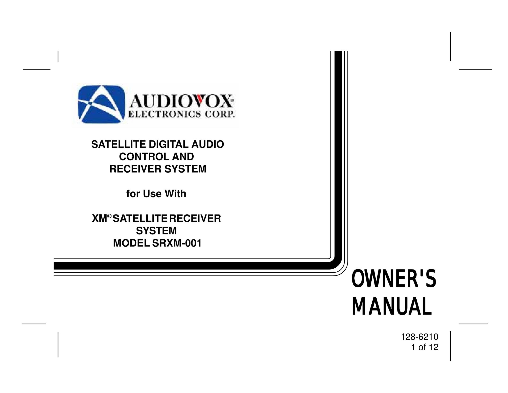 XM Satellite Radio SRXM-001 Satellite Radio User Manual