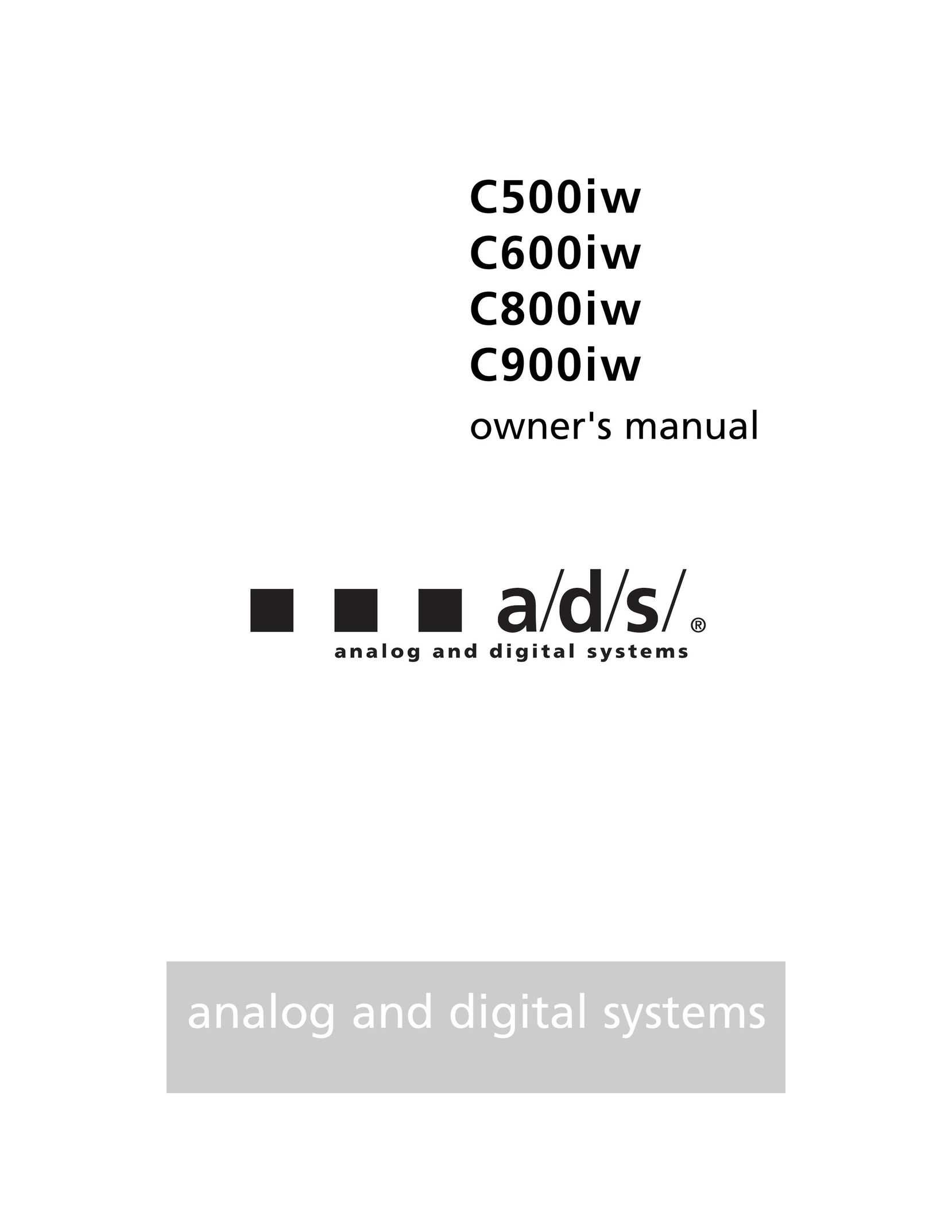 a/d/s/ C500iw Speaker User Manual