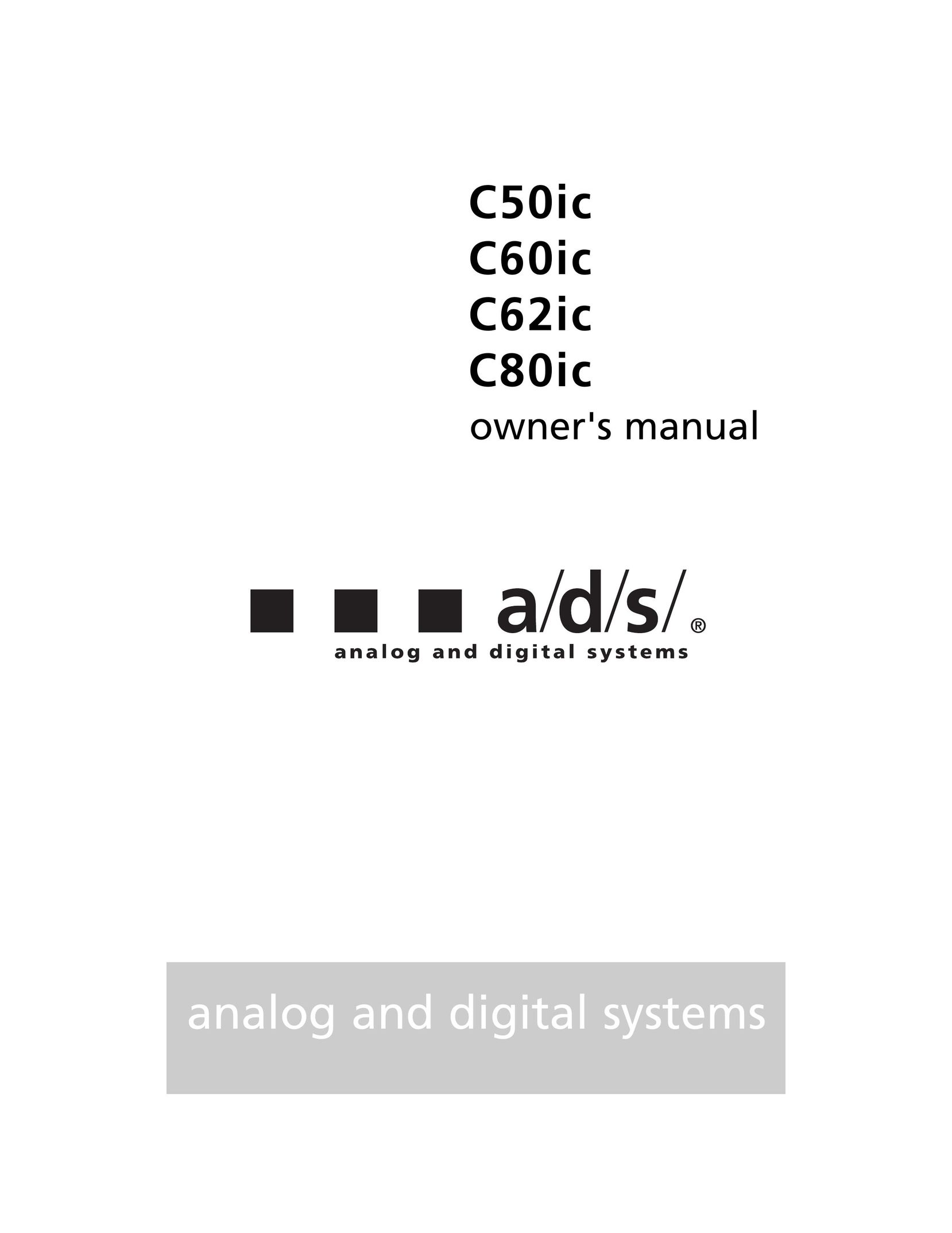 a/d/s/ C60ic Speaker User Manual