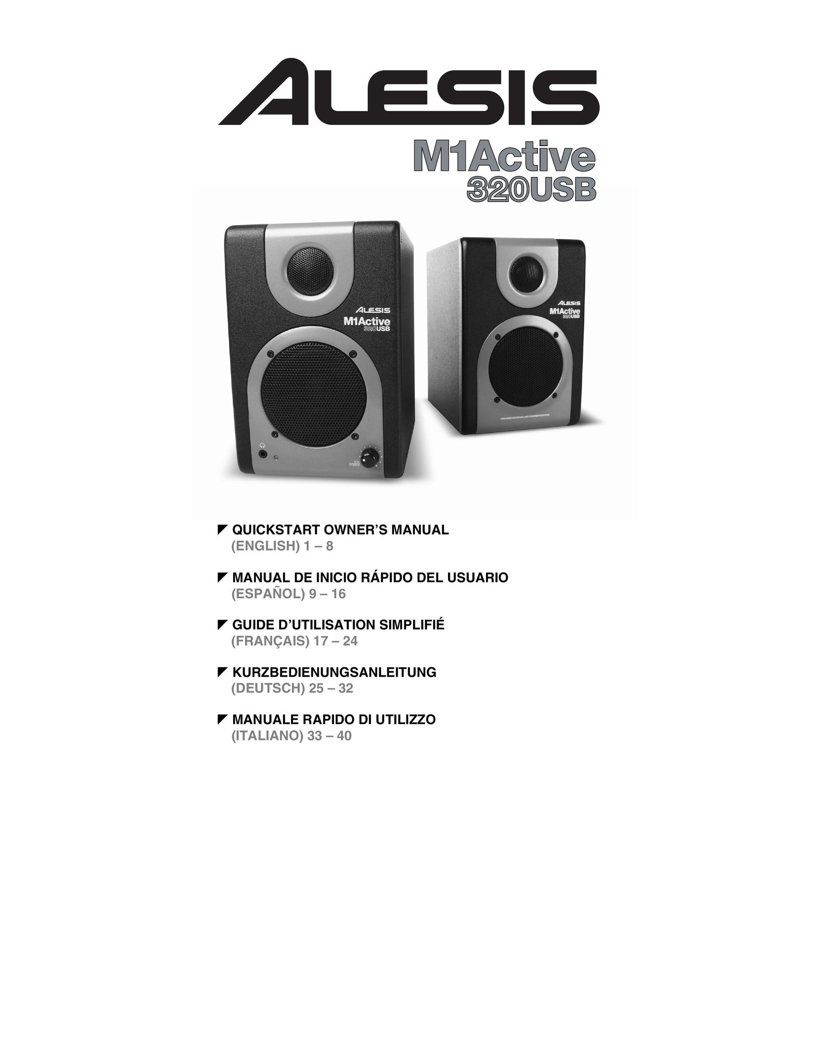 Alesis 320USB Speaker User Manual