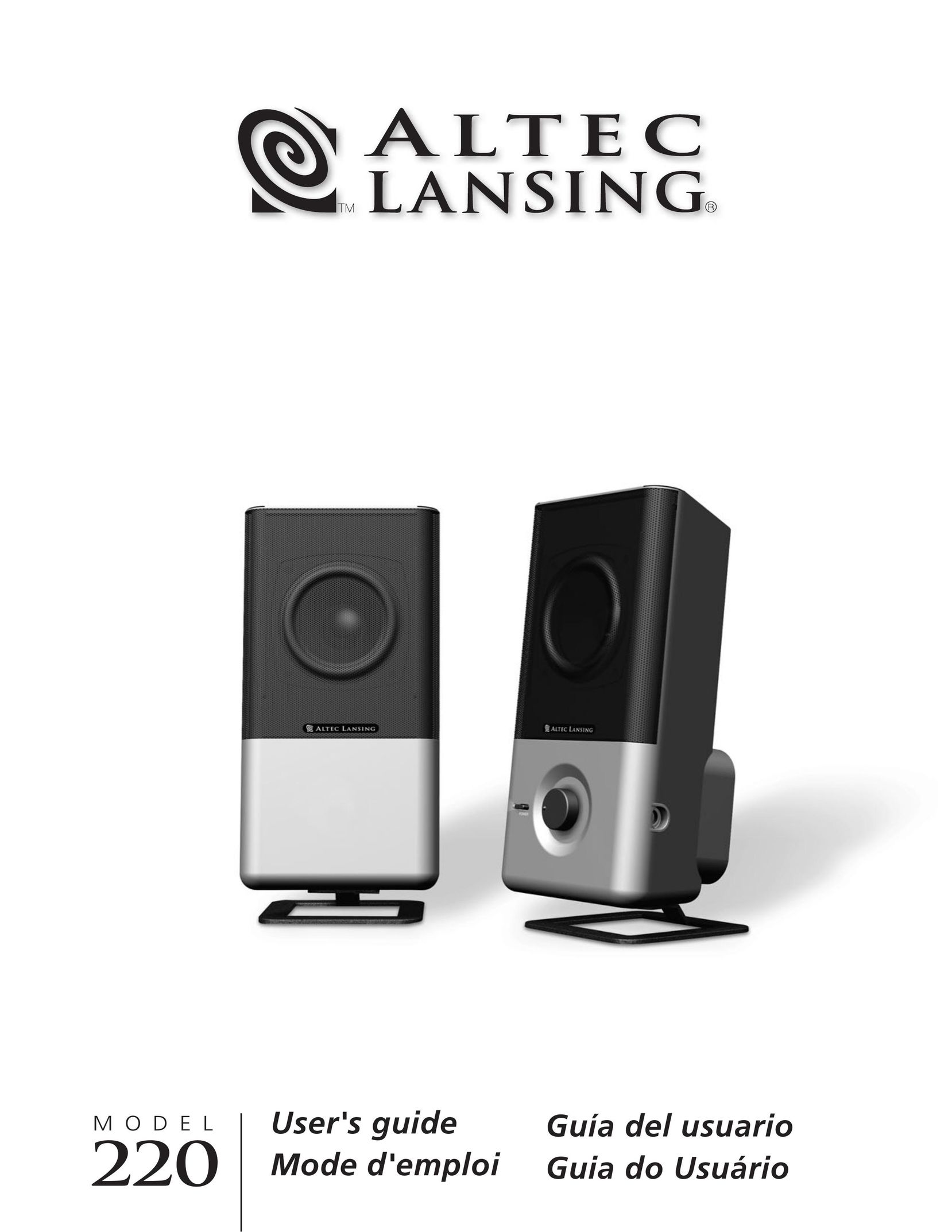 Altec Lansing 220 Speaker User Manual