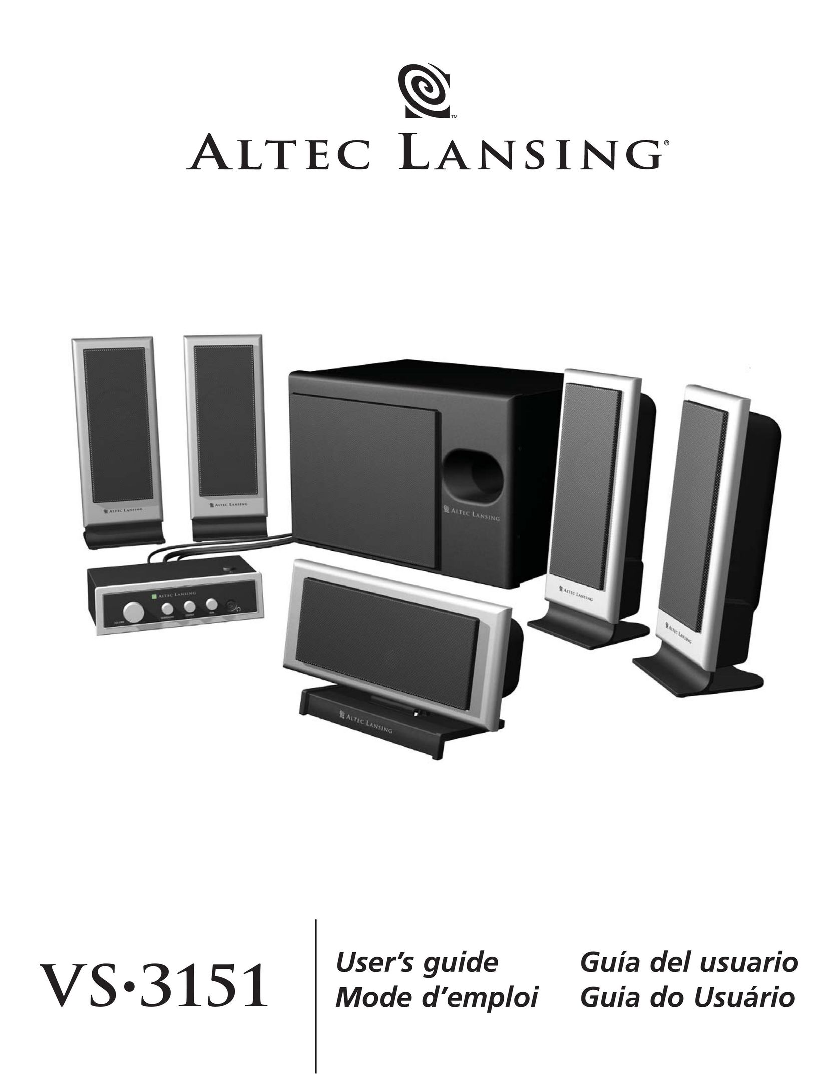 Altec Lansing 3151 Speaker User Manual
