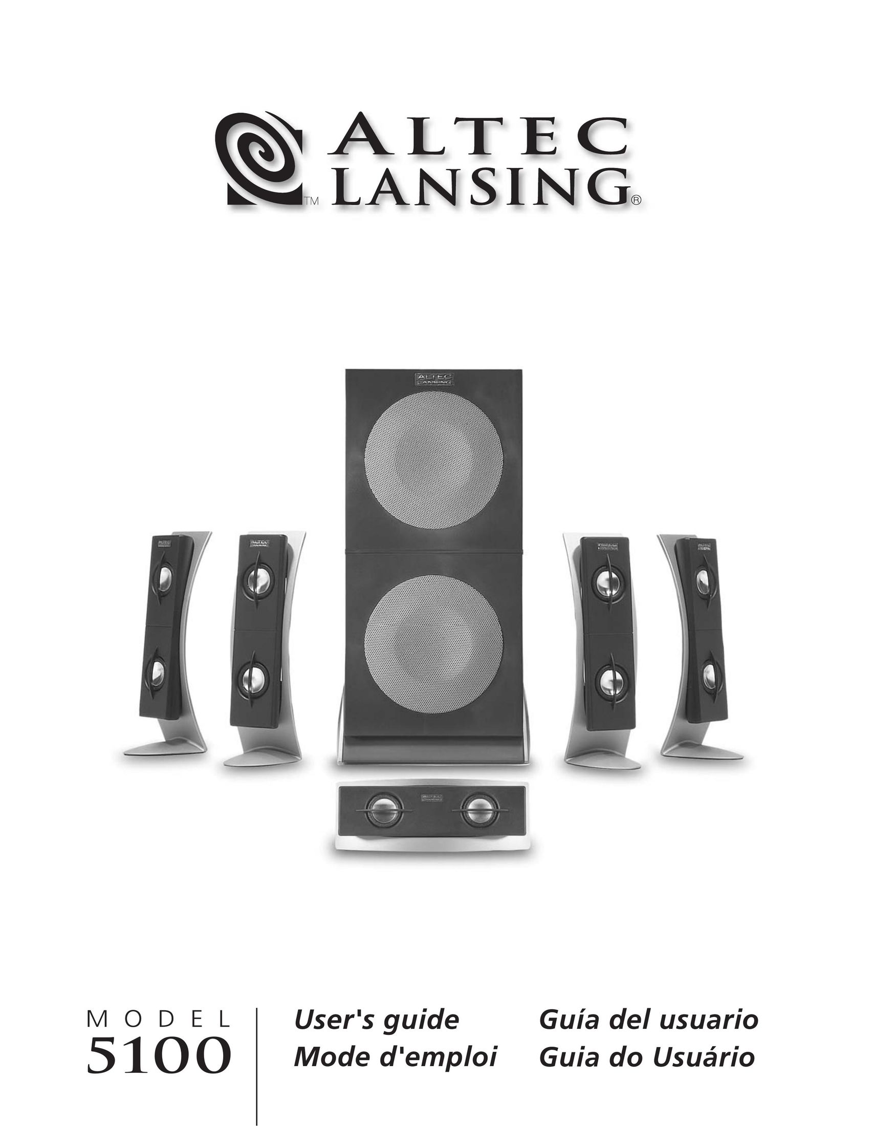 Altec Lansing 5100 Speaker User Manual