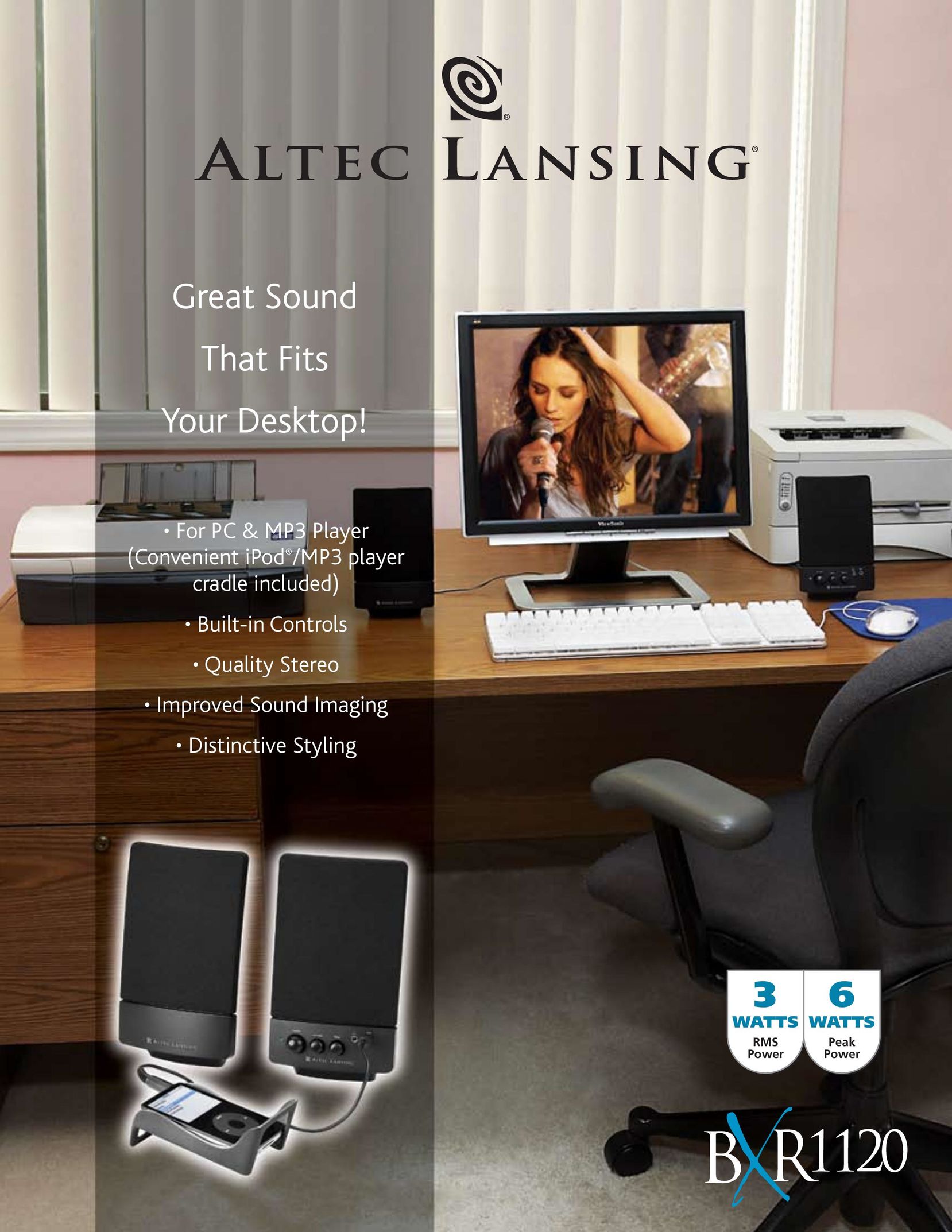 Altec Lansing BXR1120 Speaker User Manual