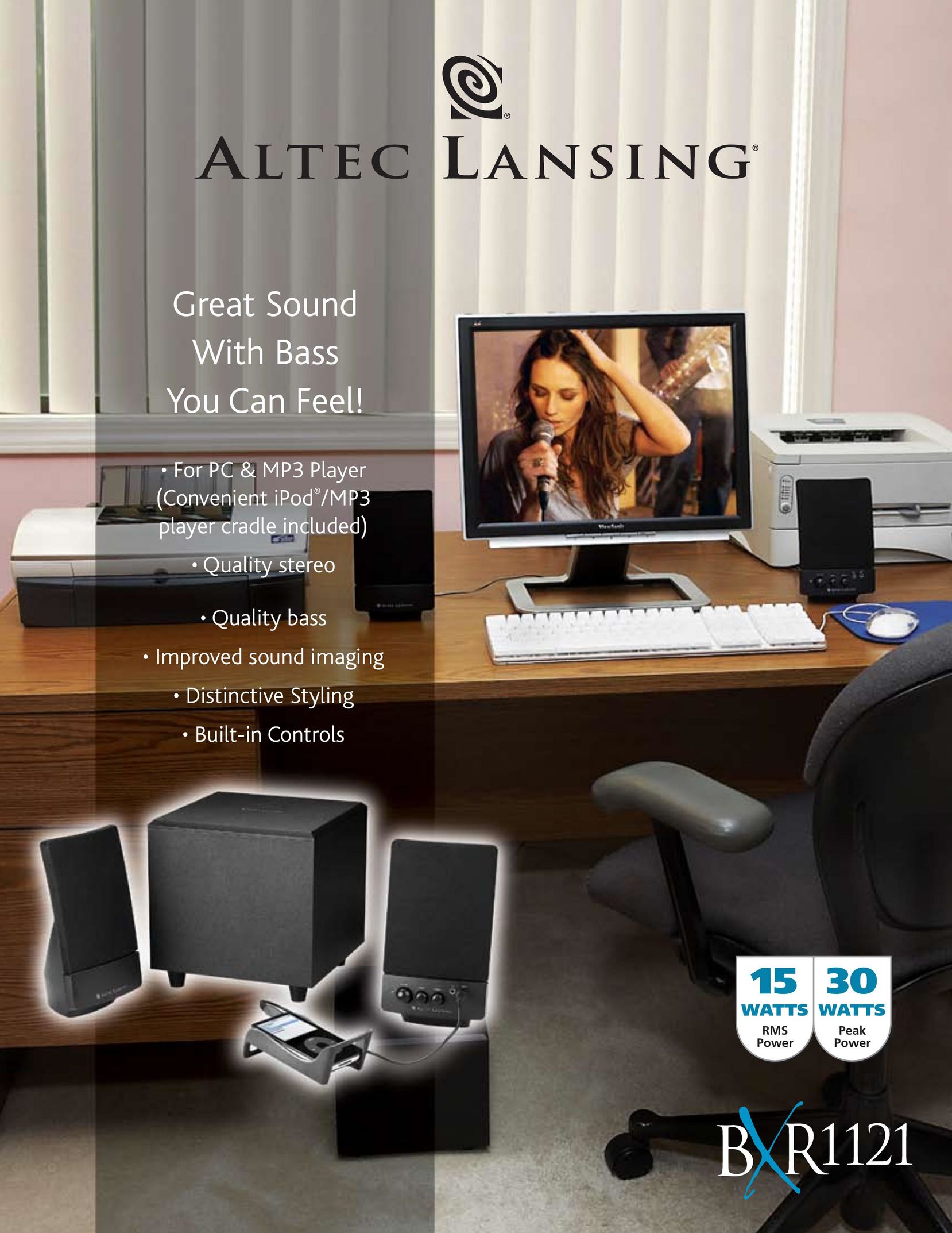 Altec Lansing BXR1121 Speaker User Manual