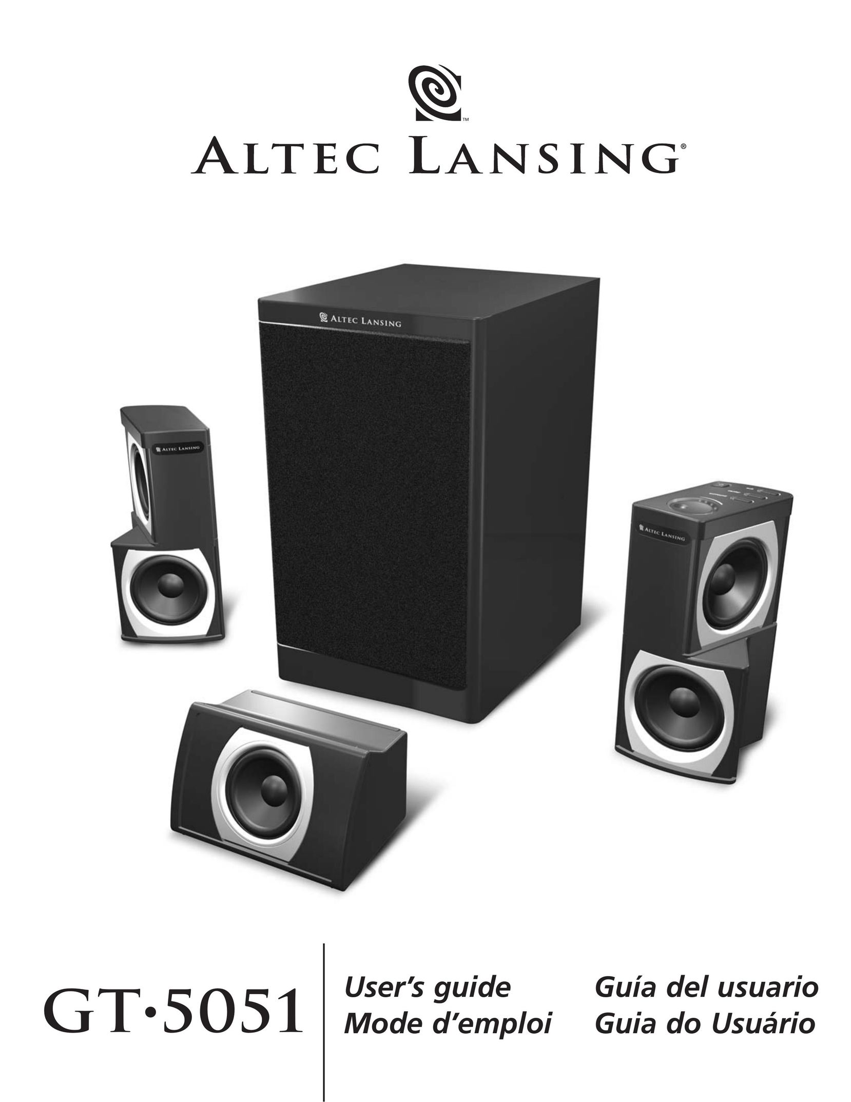 Altec Lansing GT5051 Speaker User Manual