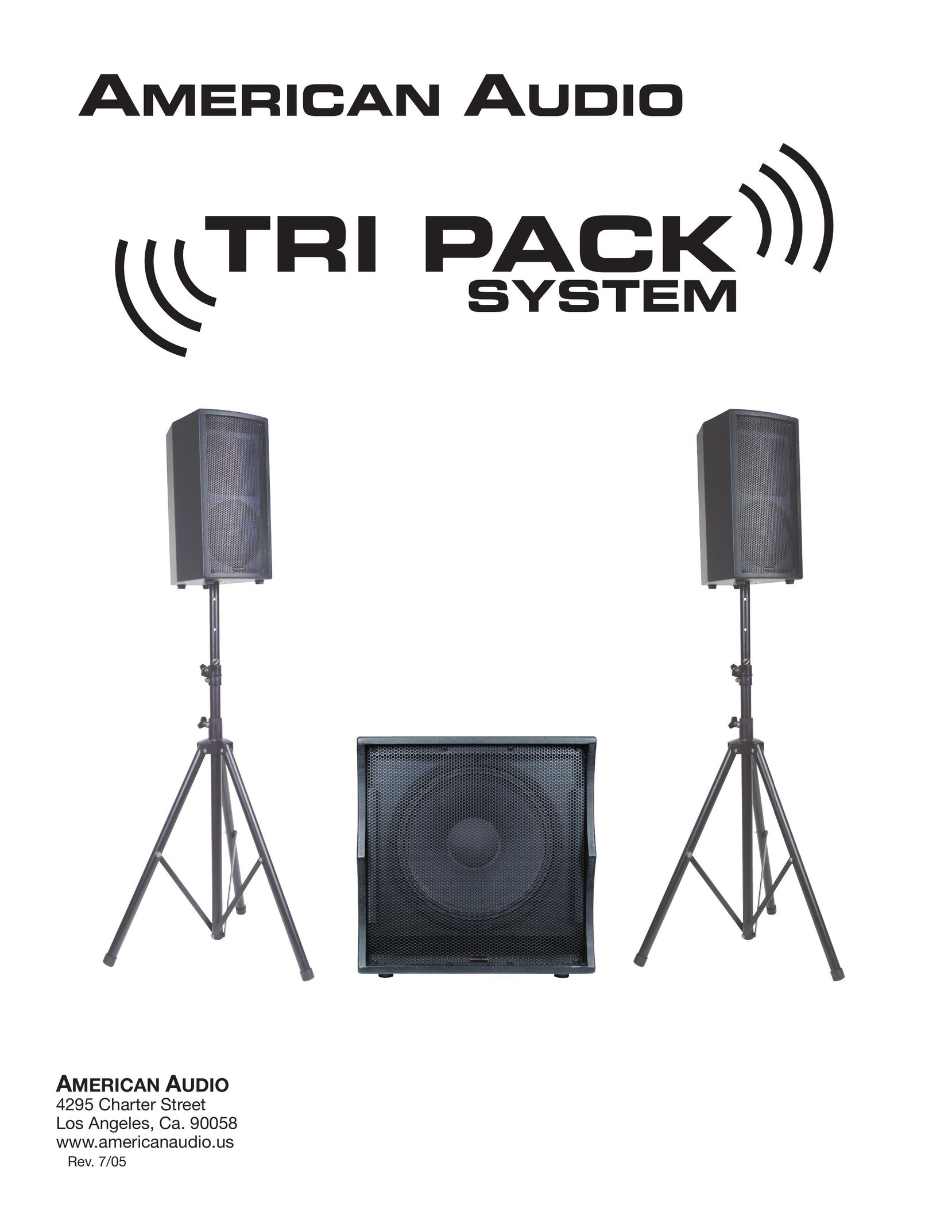 American Audio Tri Pack System Speaker User Manual