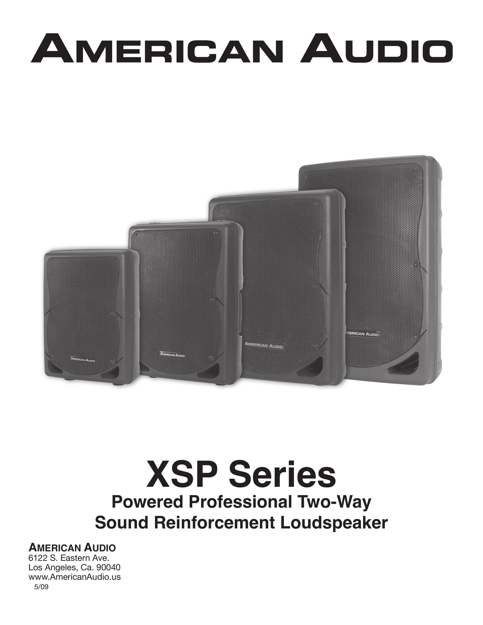 American Audio XSP Series Speaker User Manual