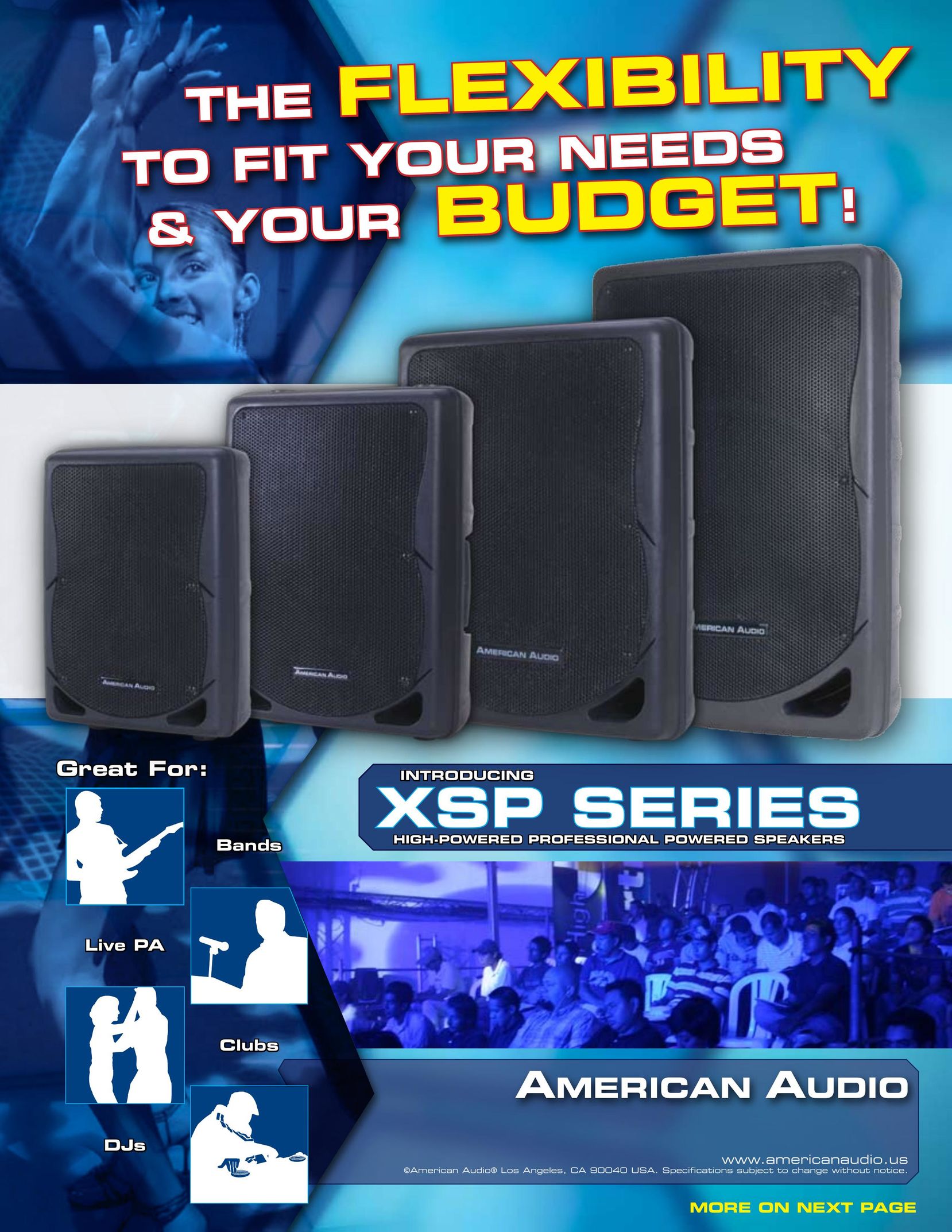 American Audio XSP-10A Speaker User Manual