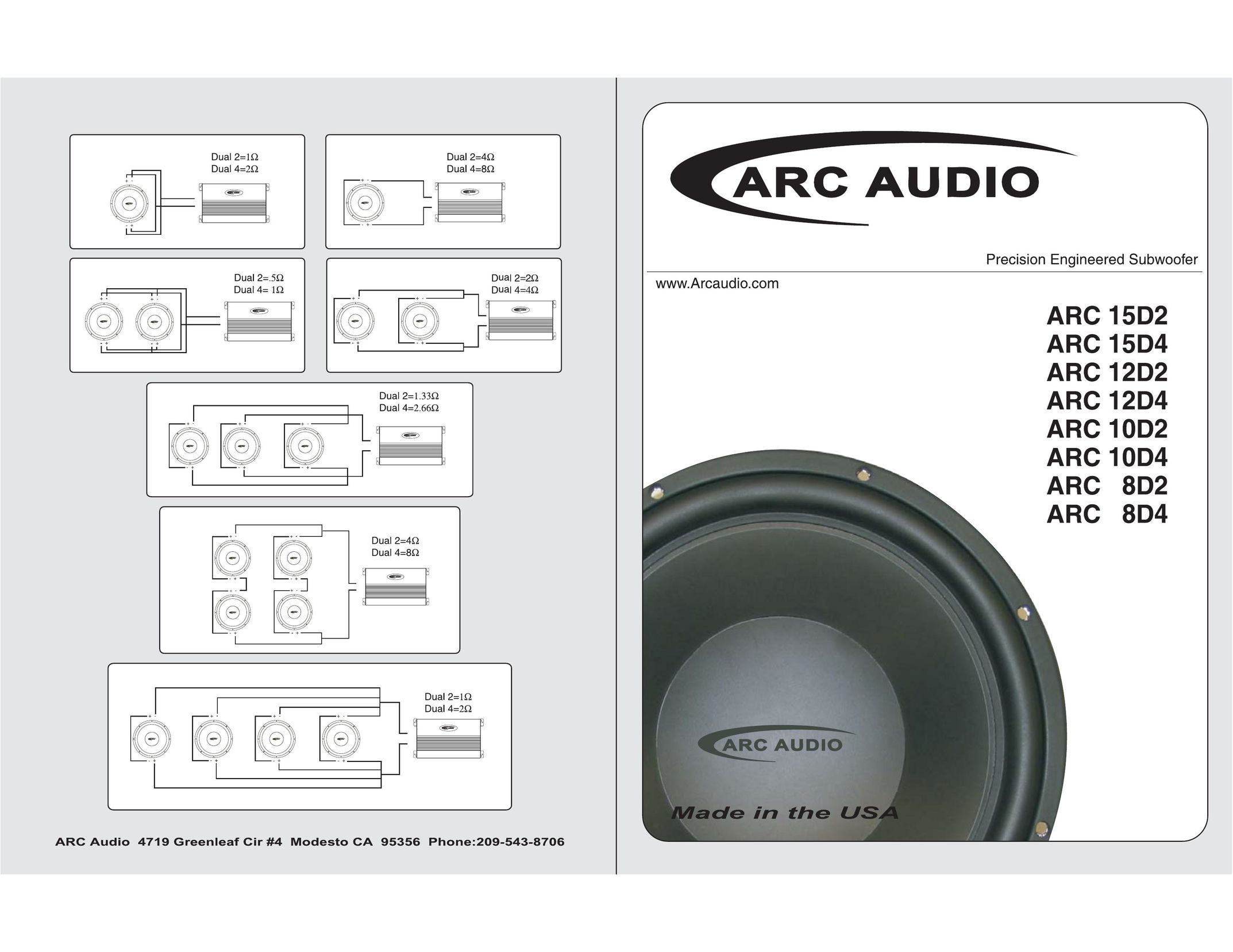 ARC Audio ARC 10D2 Speaker User Manual