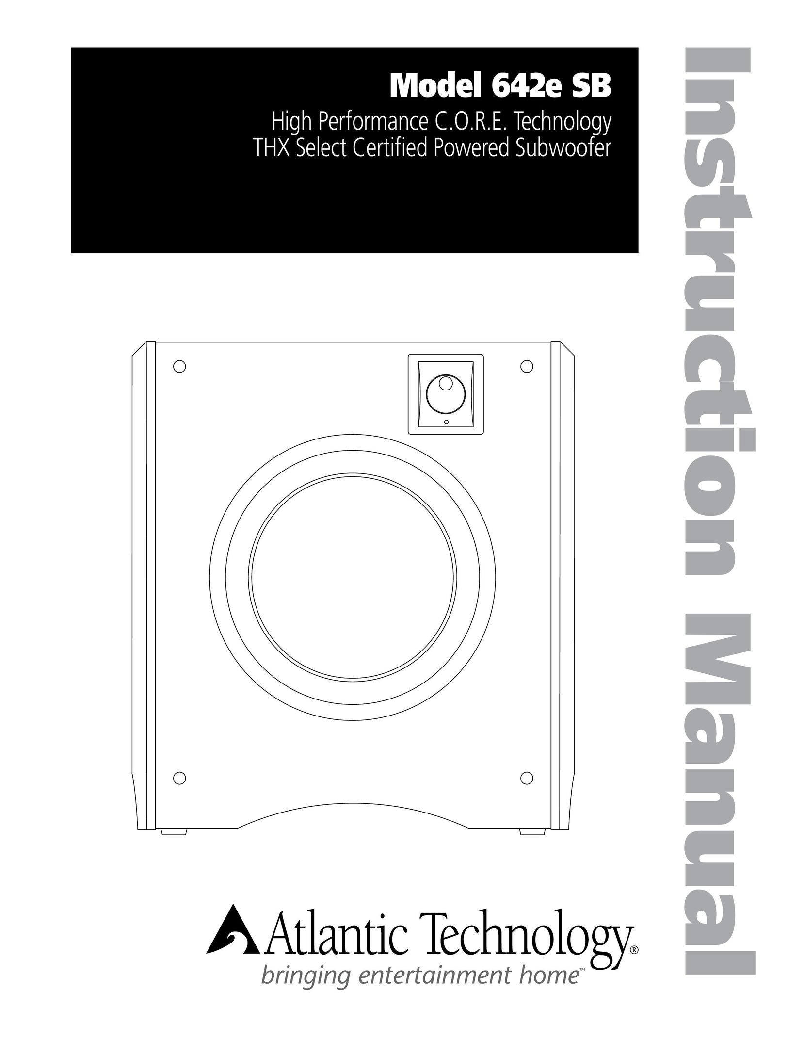 Atlantic Technology 642e SB Speaker User Manual