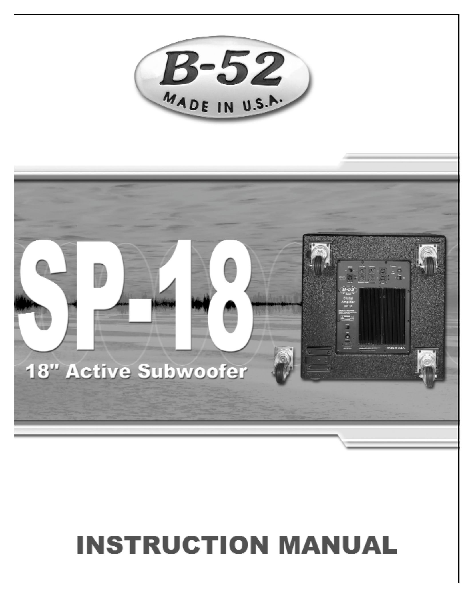 Audio Pro SP-18 Speaker User Manual