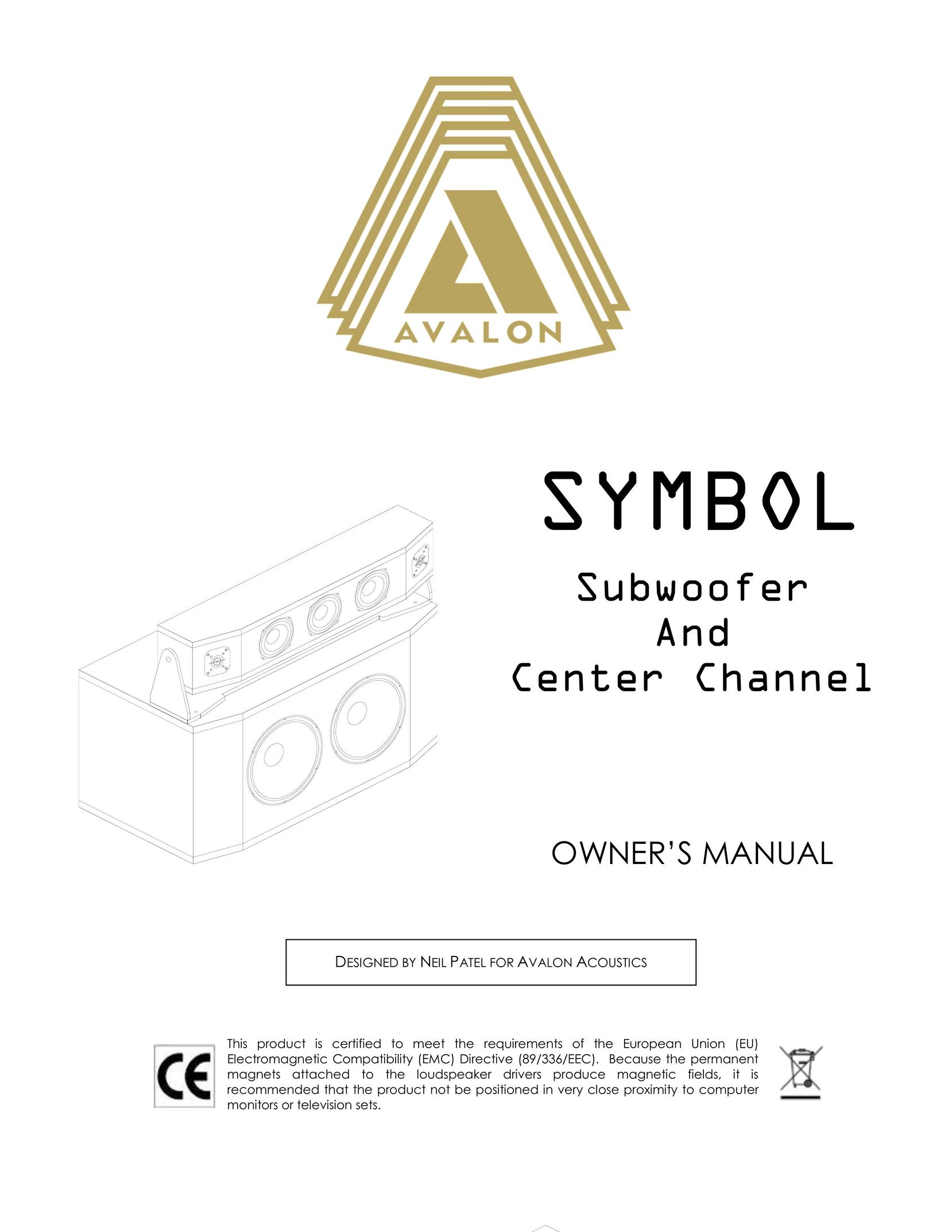 Avalon Acoustics AVALON SYMBOL Subwoofer And Center Channel Speaker User Manual