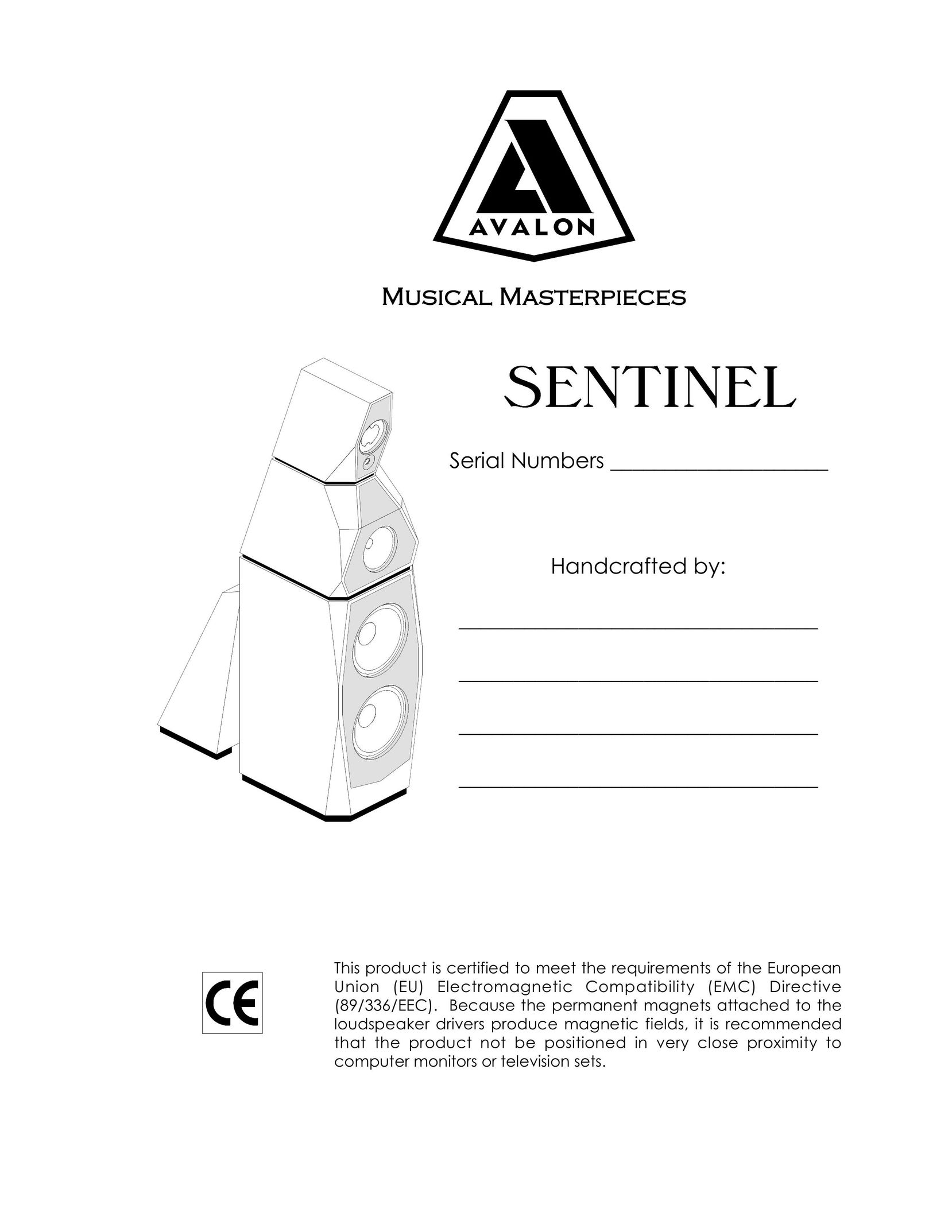 Avalon Acoustics Sentinel Speaker User Manual