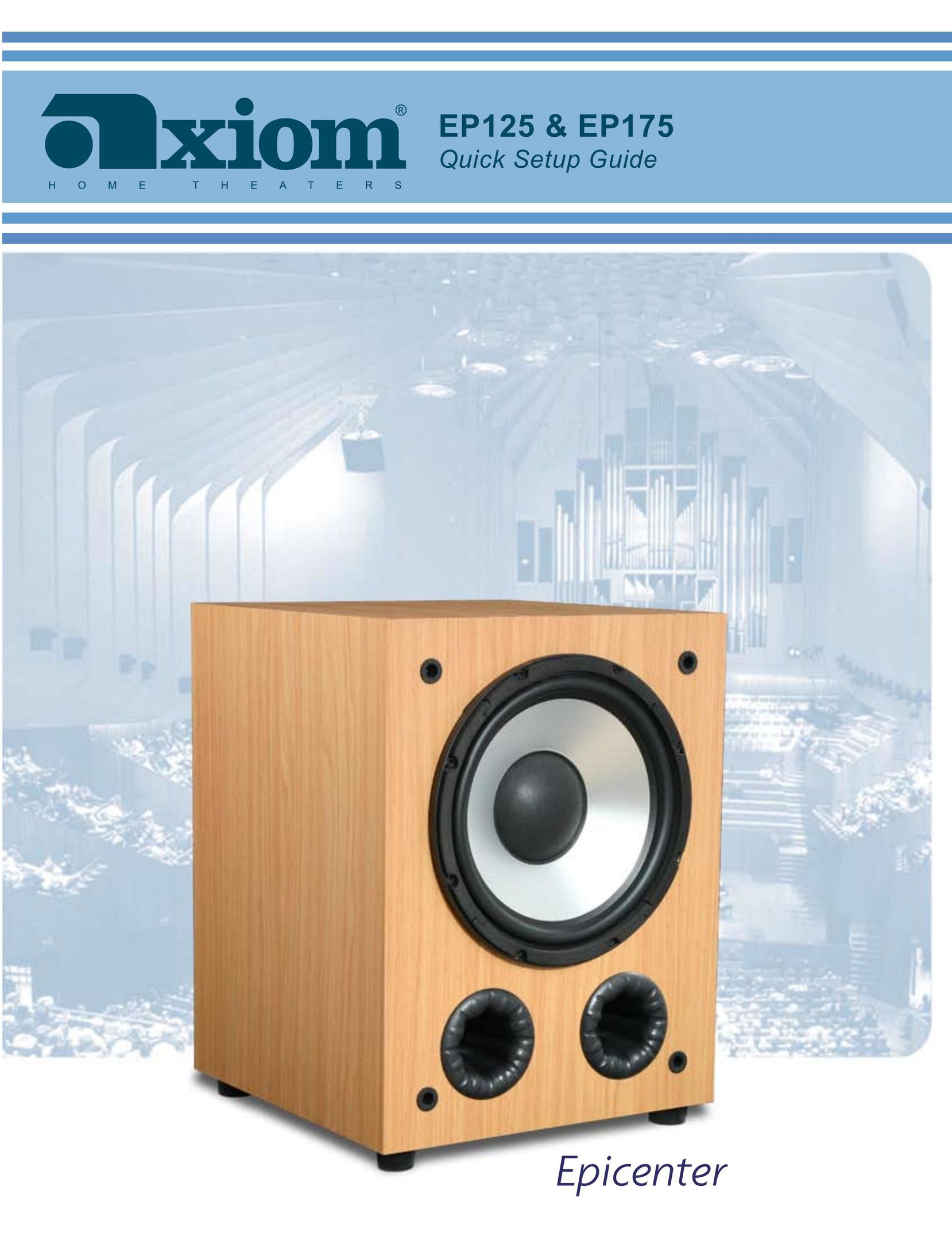 Axiom Audio EP175 Speaker User Manual