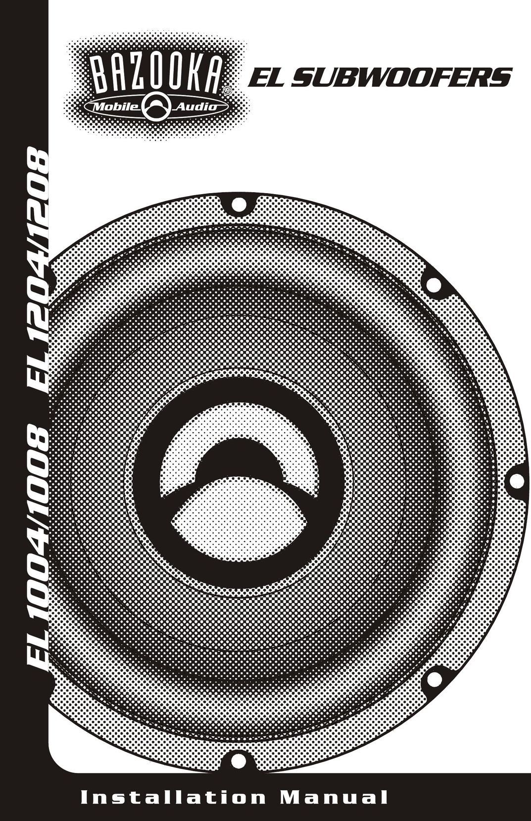 Bazooka EL1204 Speaker User Manual