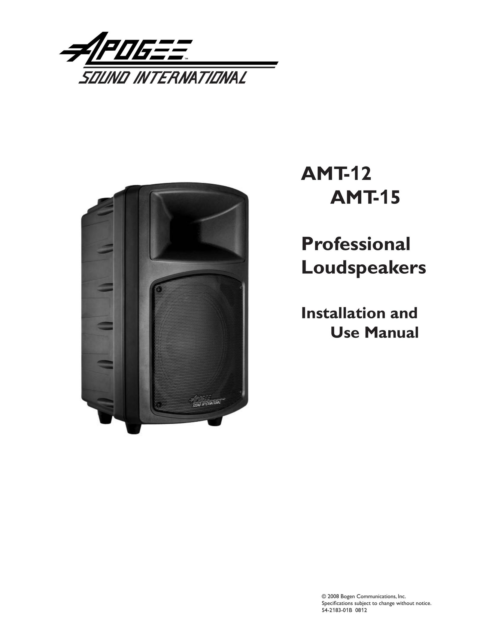 Bogen AMT-12 Speaker User Manual