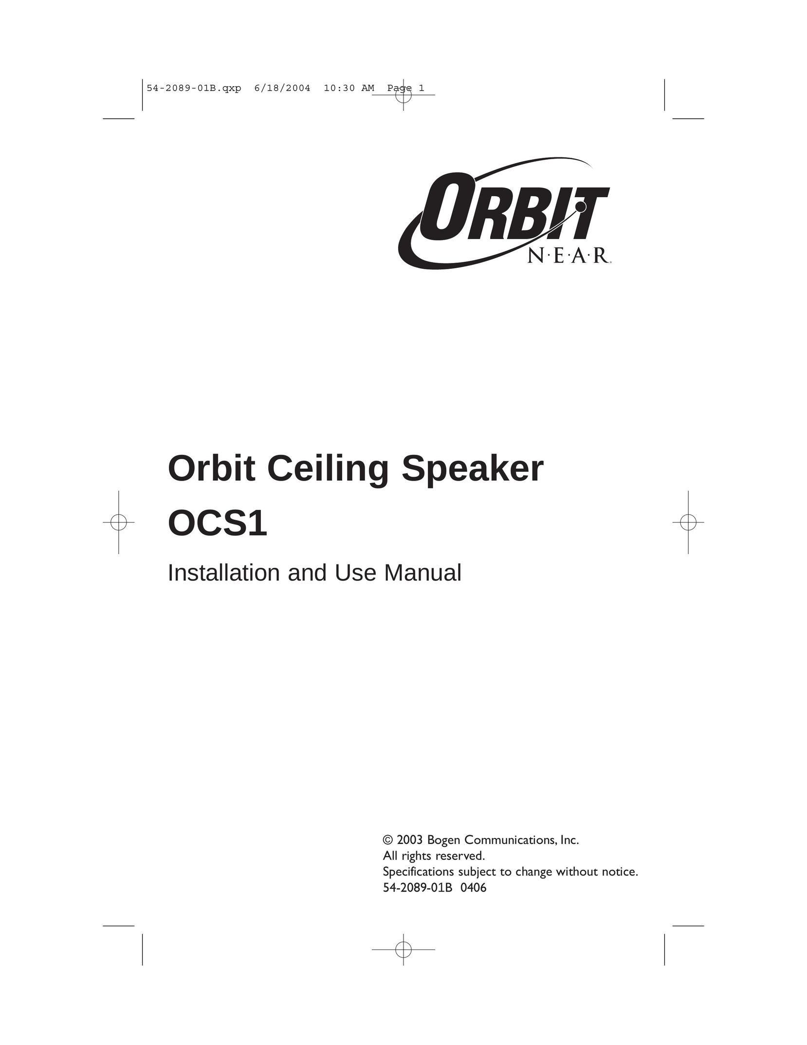Bogen OCS1 Speaker User Manual