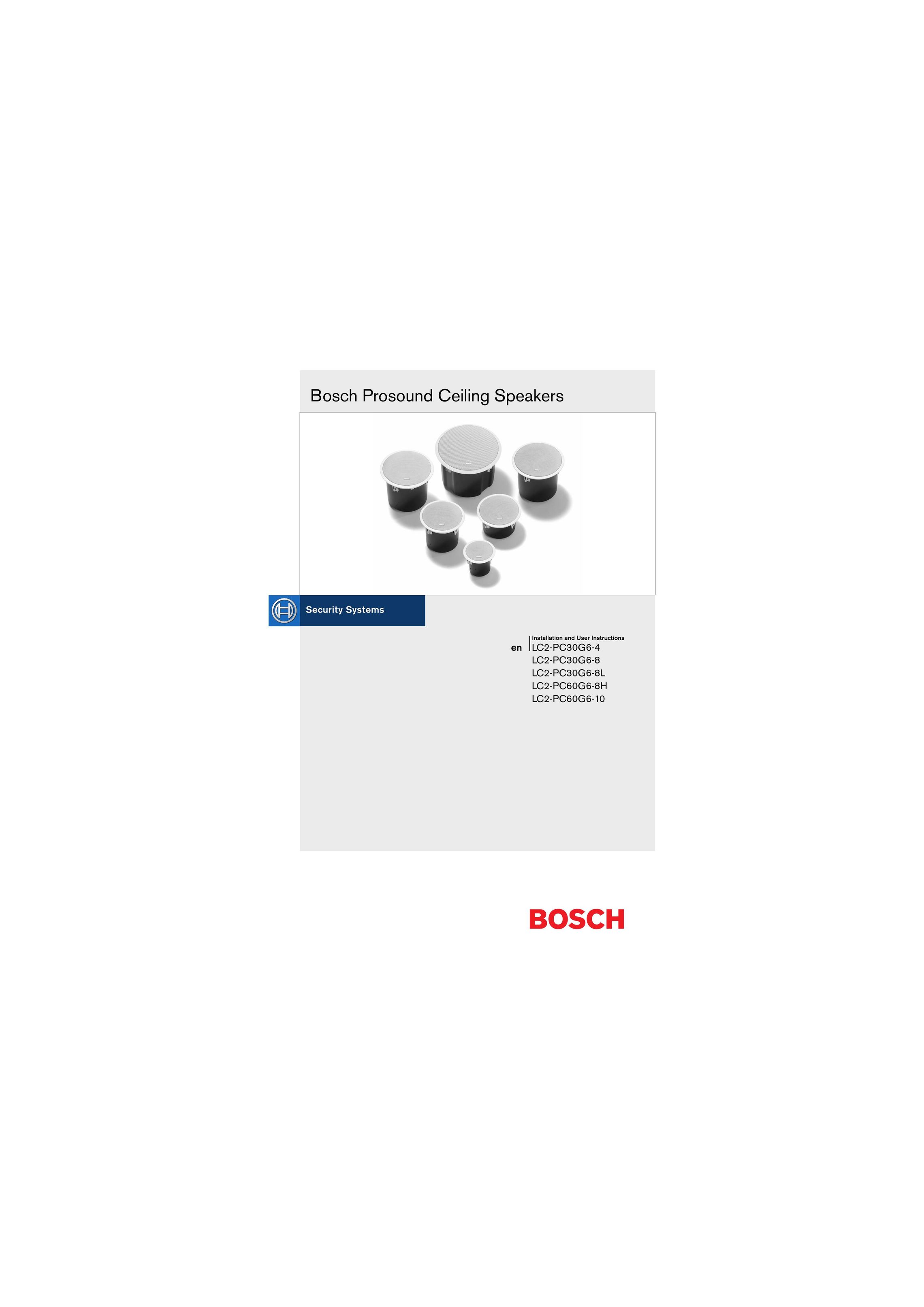 Bosch Appliances LC2-PC30G6-4 Speaker User Manual