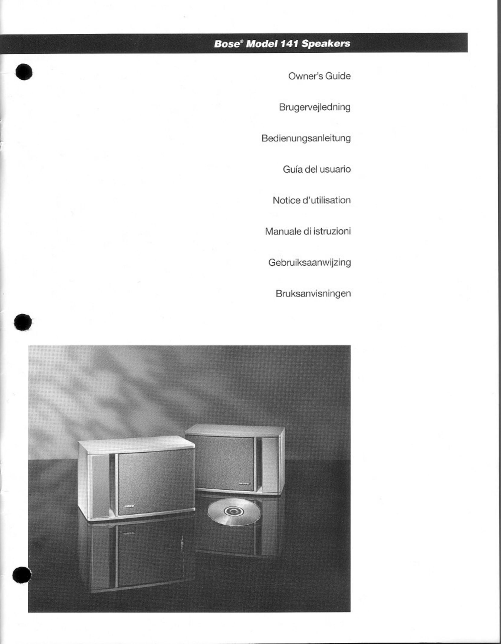 Bose 141 Speaker User Manual