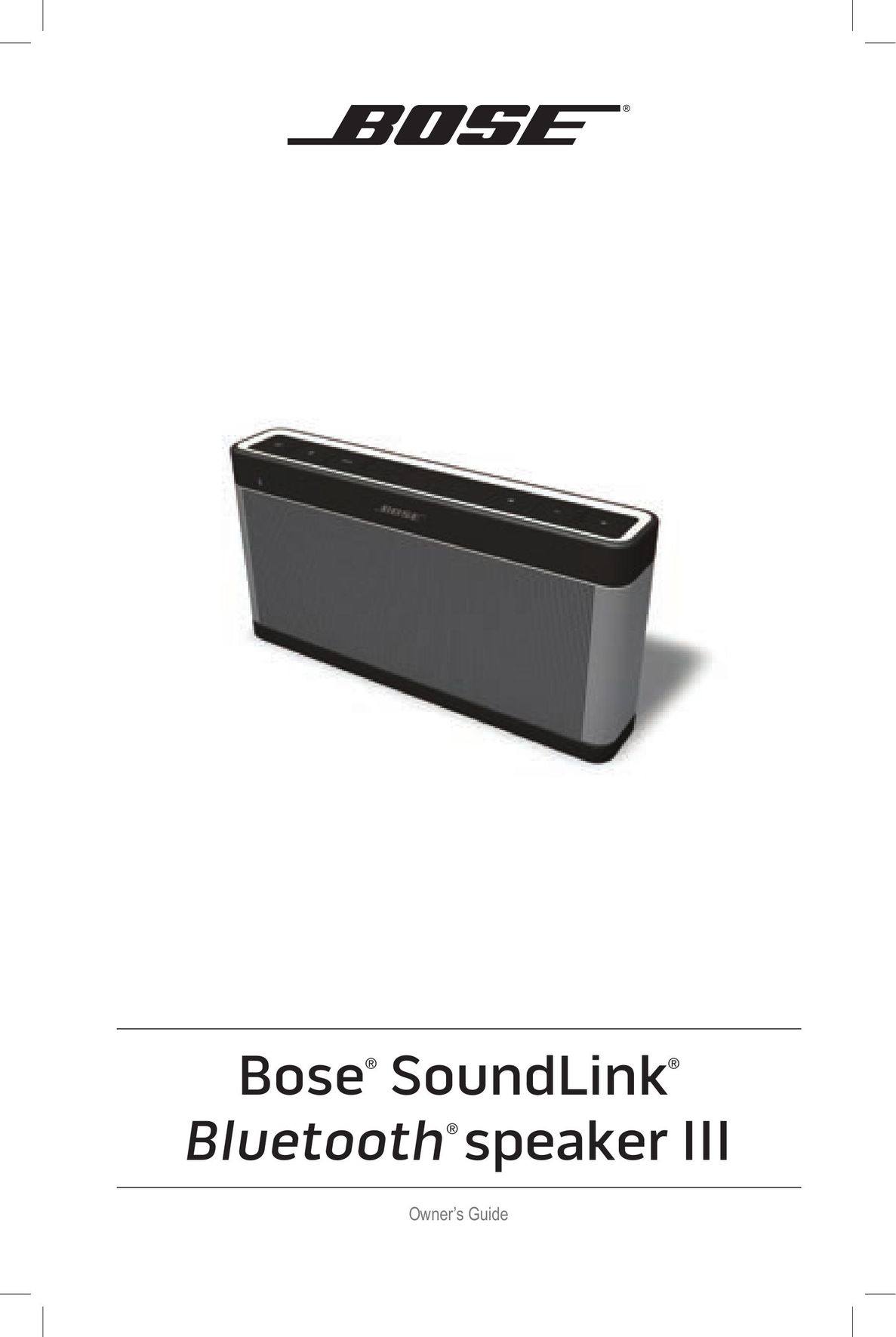 Bose 369946/1300 Speaker User Manual