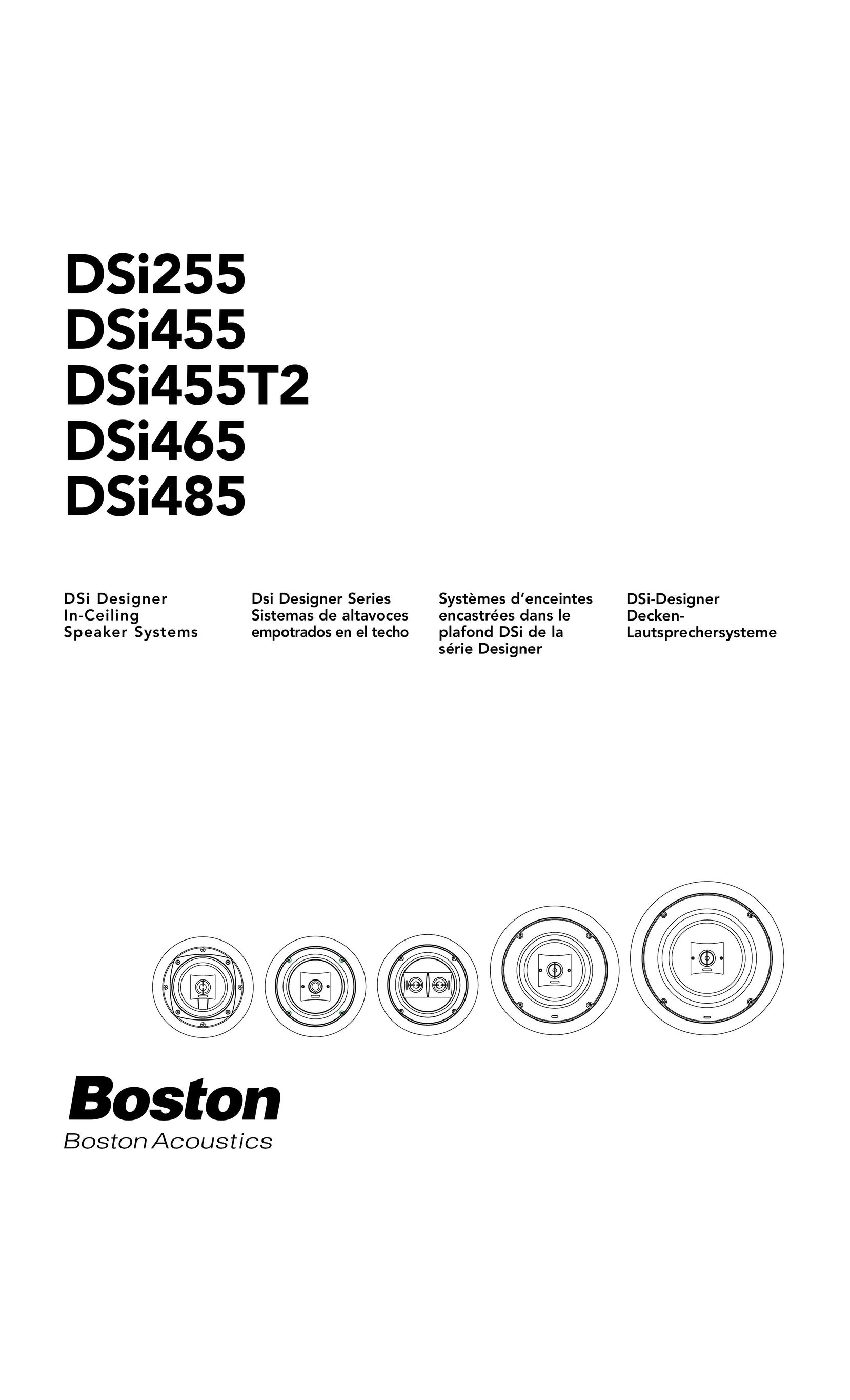 Boston Acoustics DSi255 Speaker User Manual