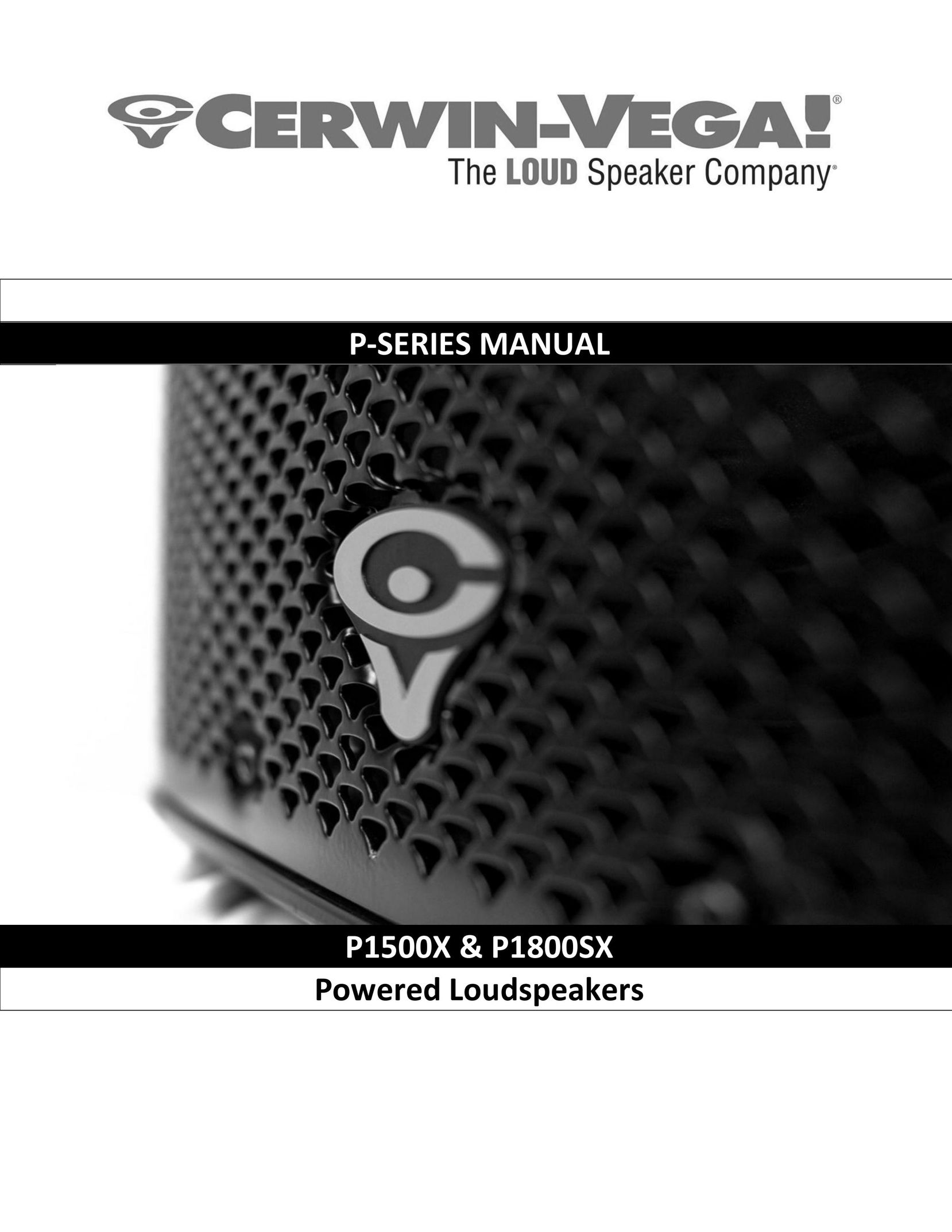 Cerwin-Vega P1500x Speaker User Manual