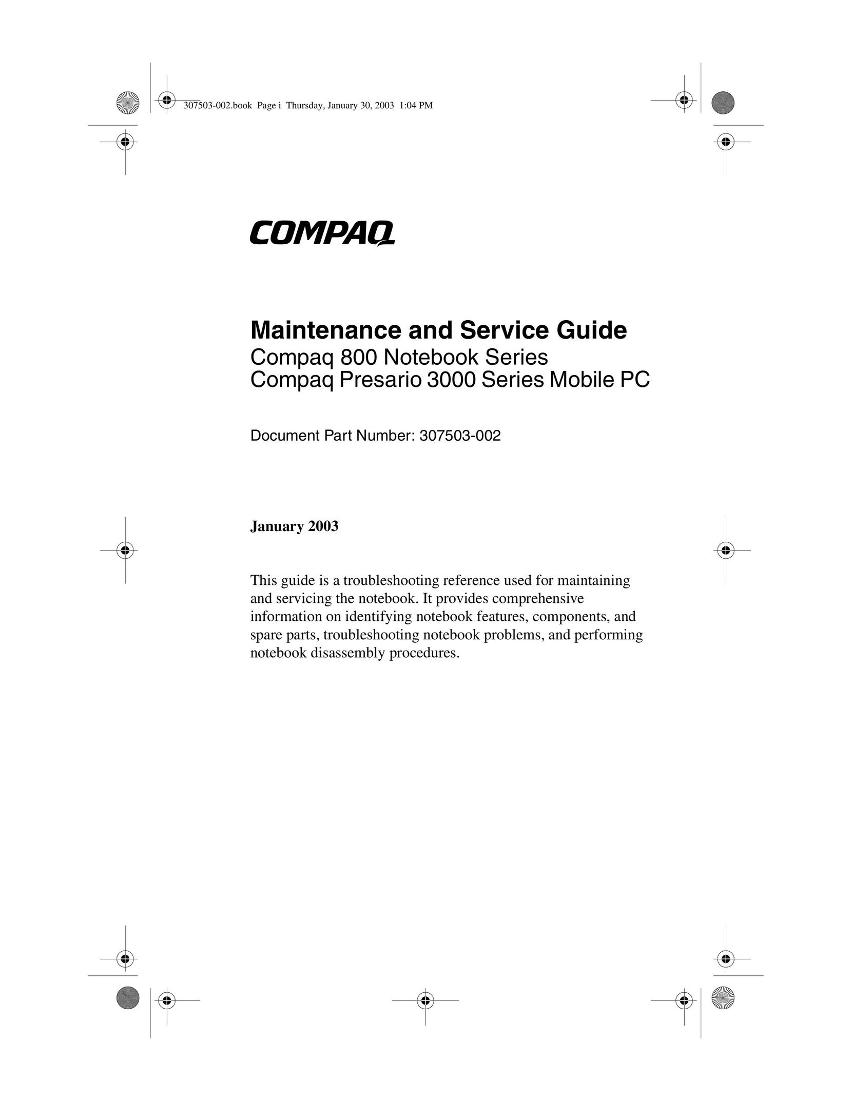 Compaq 800 Speaker User Manual