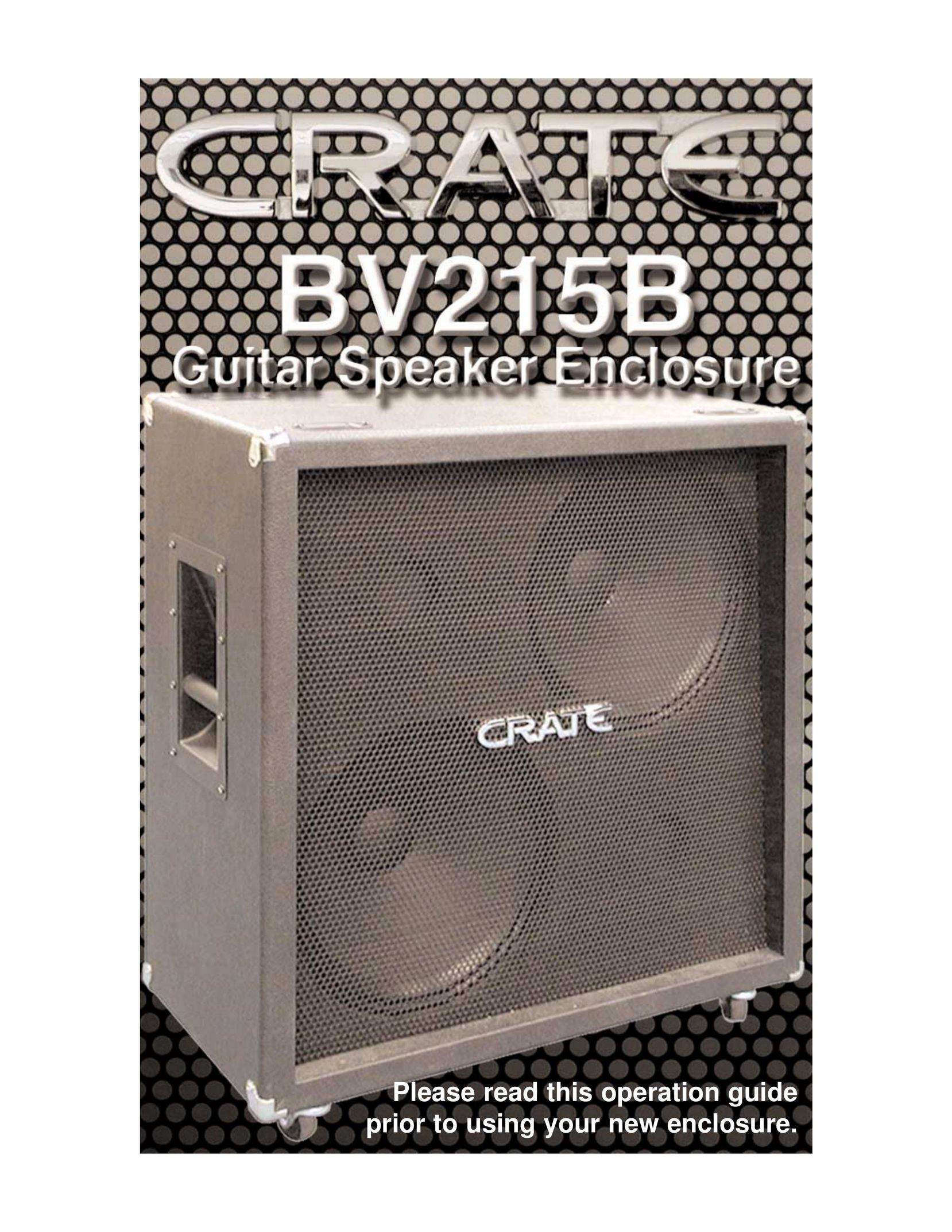 Crate Amplifiers BV215B Speaker User Manual