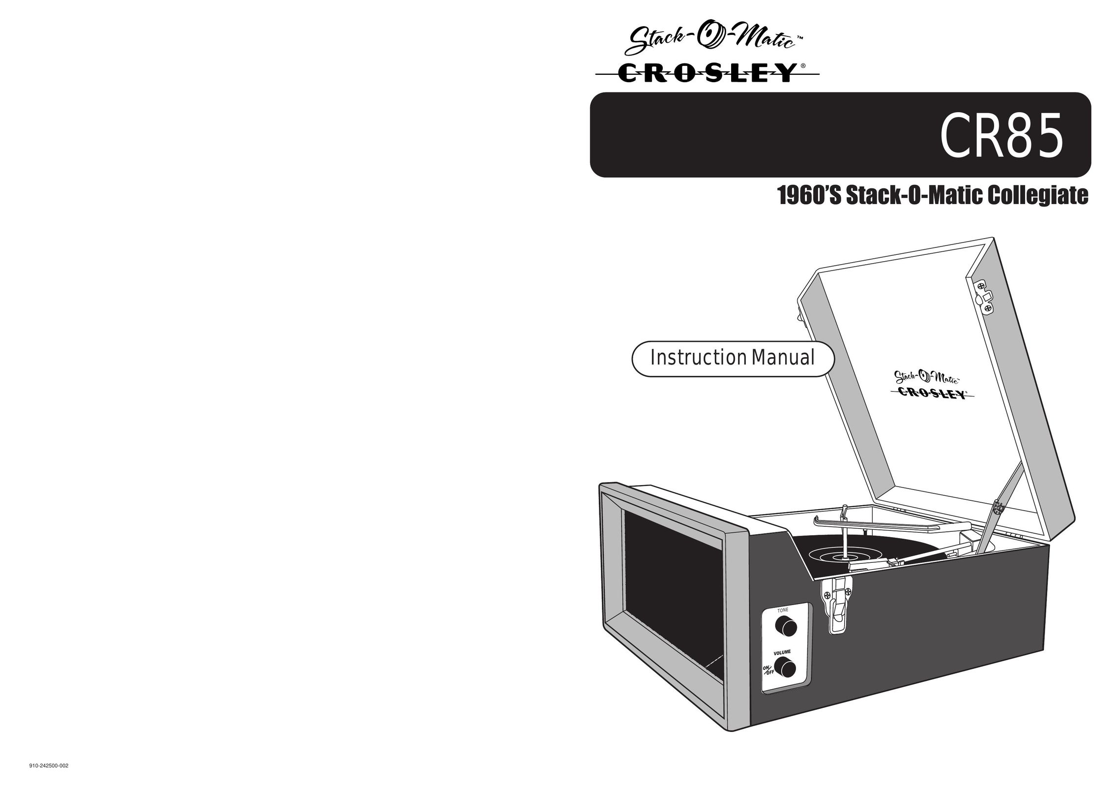 Crosley CR85 Speaker User Manual