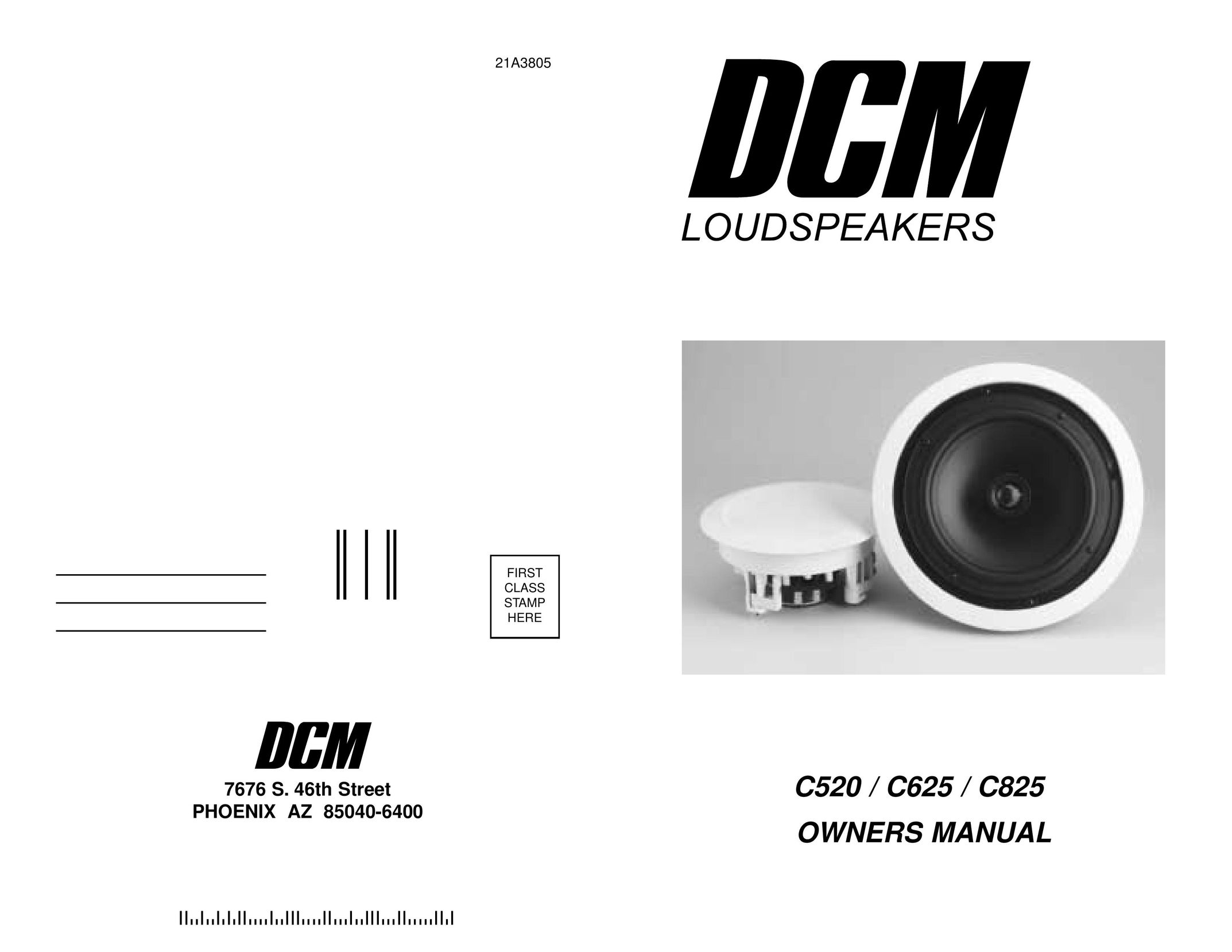 DCM Speakers C520 Speaker User Manual