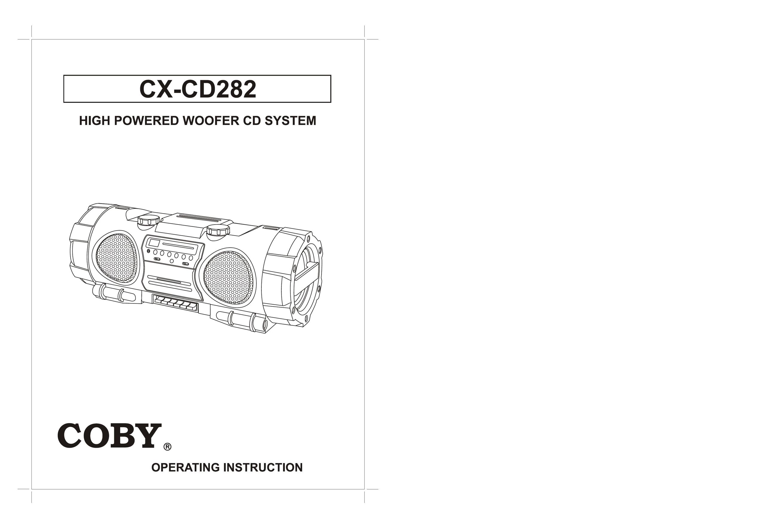 DeWalt CX-CD282 Speaker User Manual