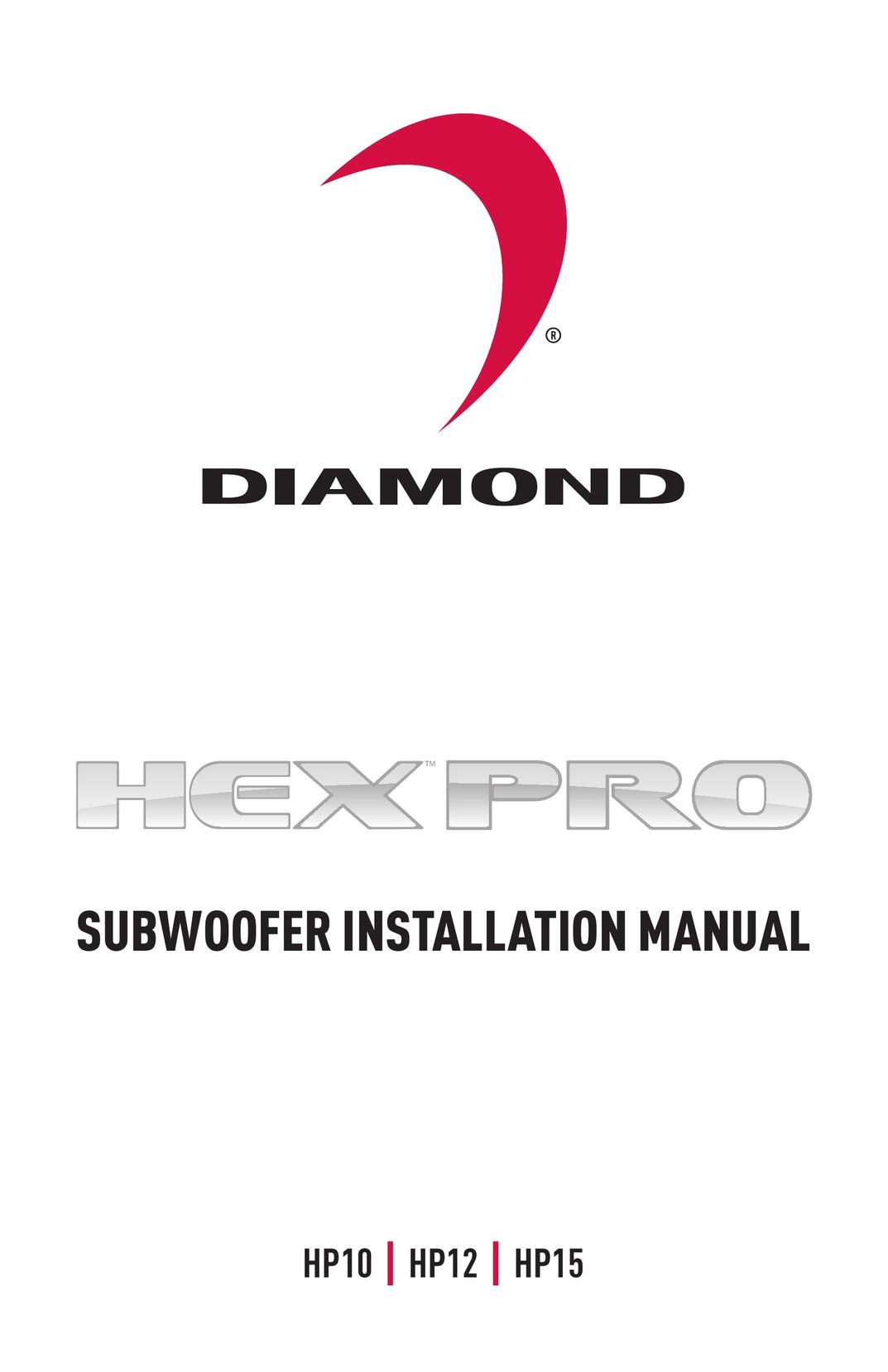 Diamond HP10 Speaker User Manual