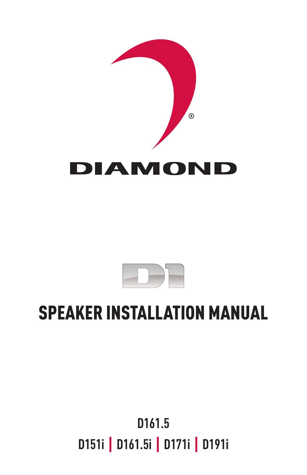 Diamond Audio Technology D191I Speaker User Manual