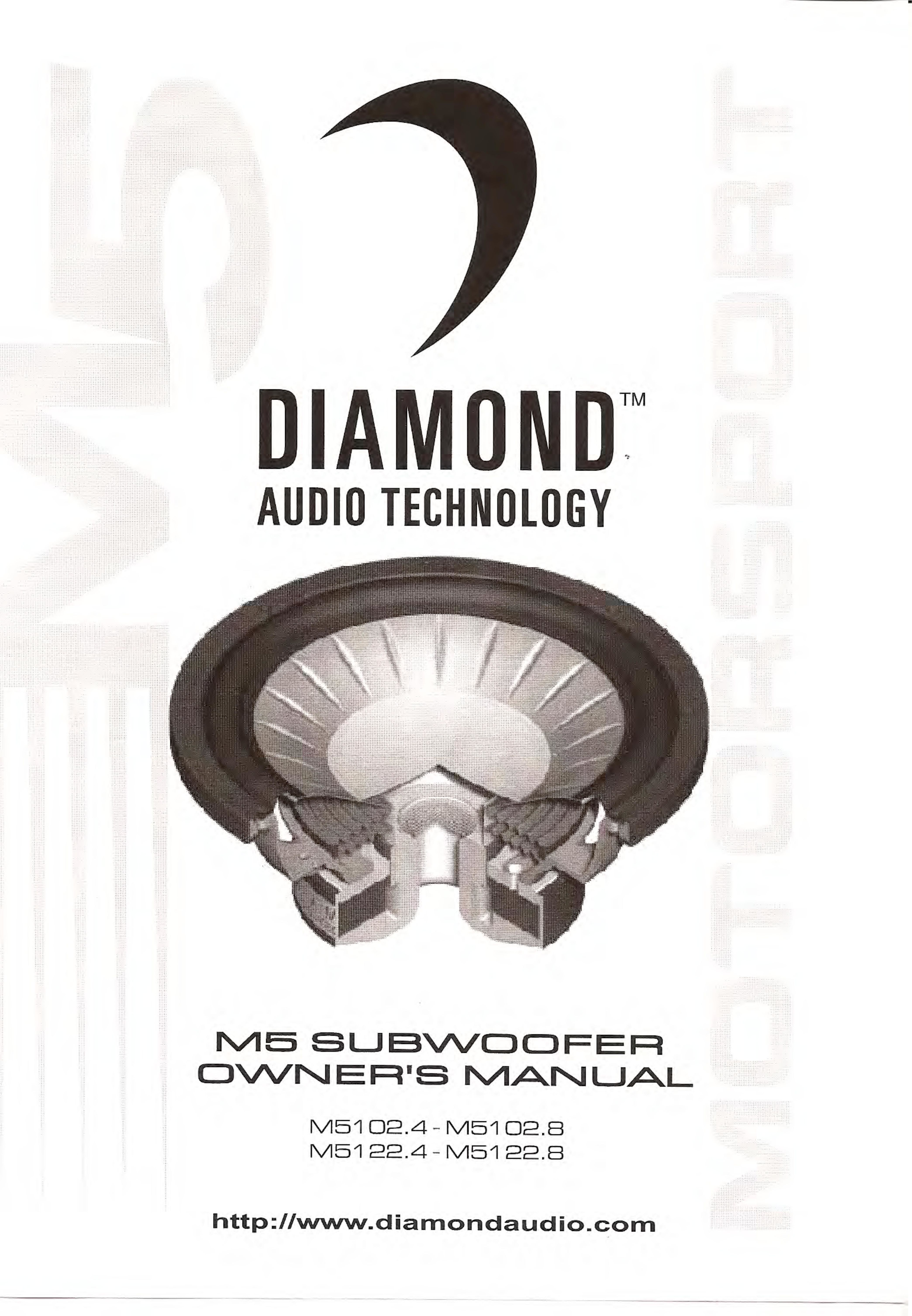 Diamond Audio Technology M5102.8 Speaker User Manual