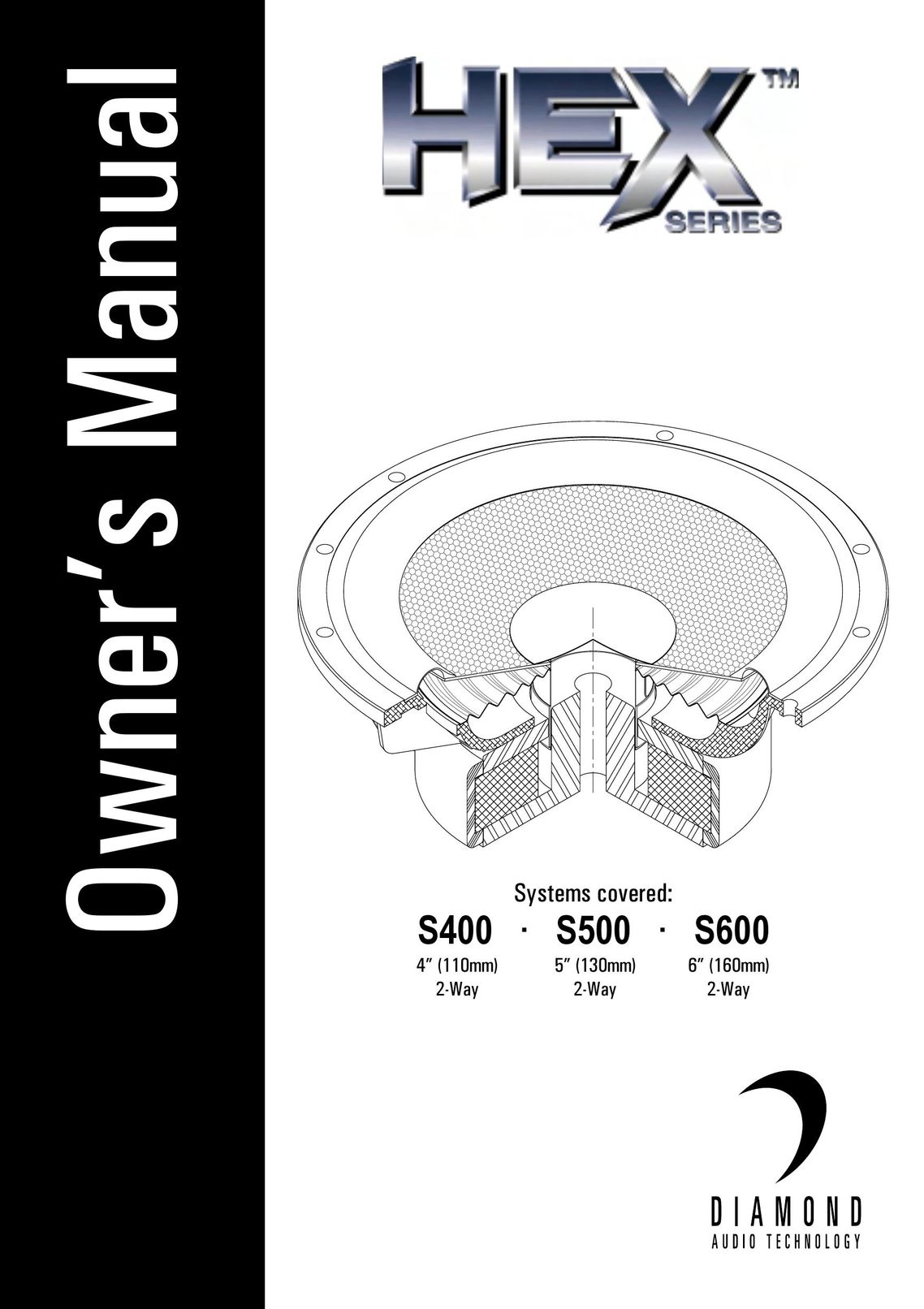 Diamond Audio Technology S600 Speaker User Manual