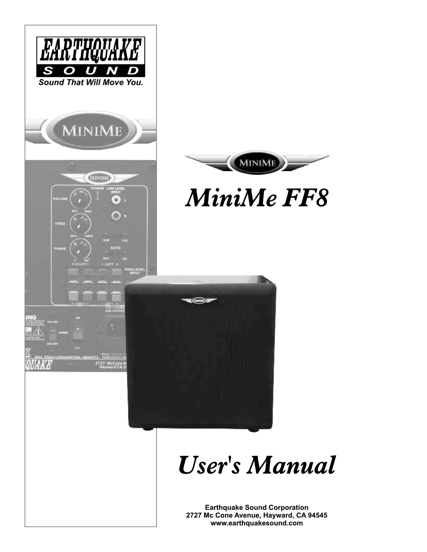 Earthquake Sound FF8 Speaker User Manual