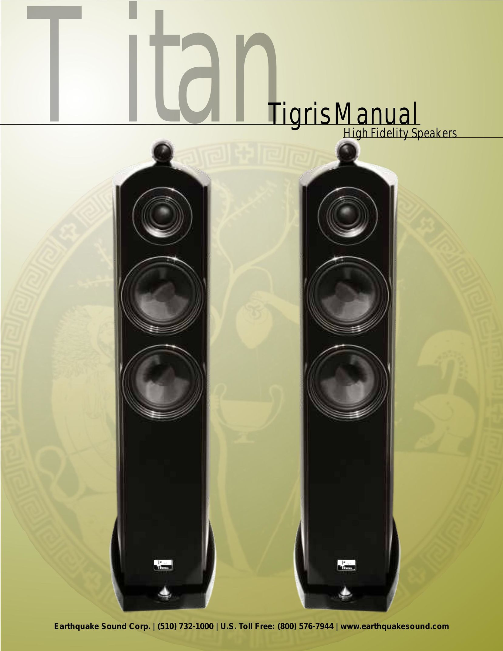 Earthquake Sound Tigris Speaker User Manual