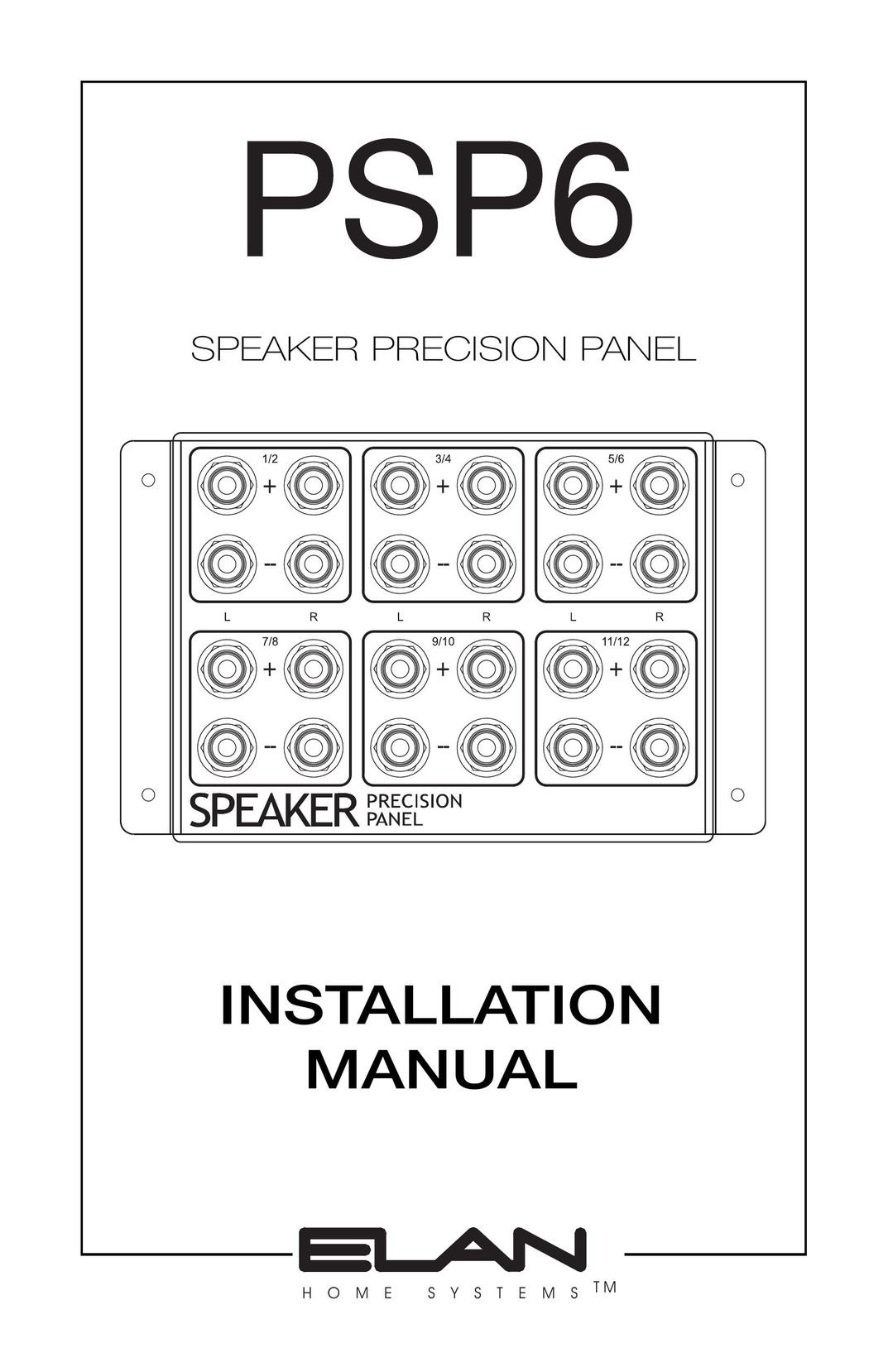 ELAN Home Systems PSP6 Speaker User Manual
