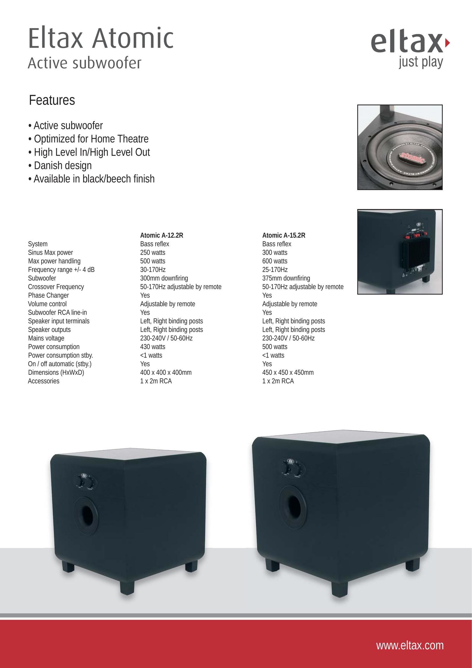 Eltax Atomic Speaker User Manual