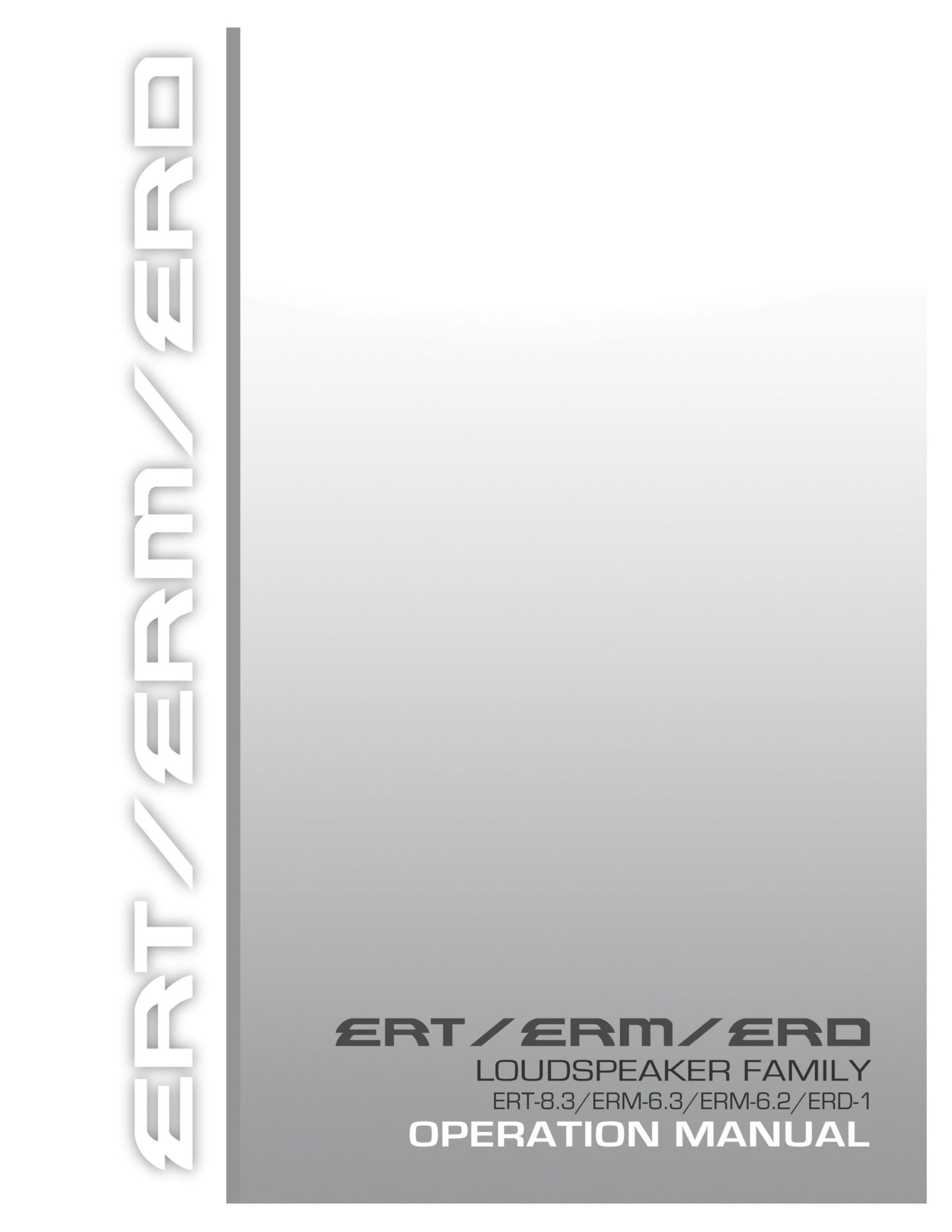 Emotiva ERT-8.3 Speaker User Manual