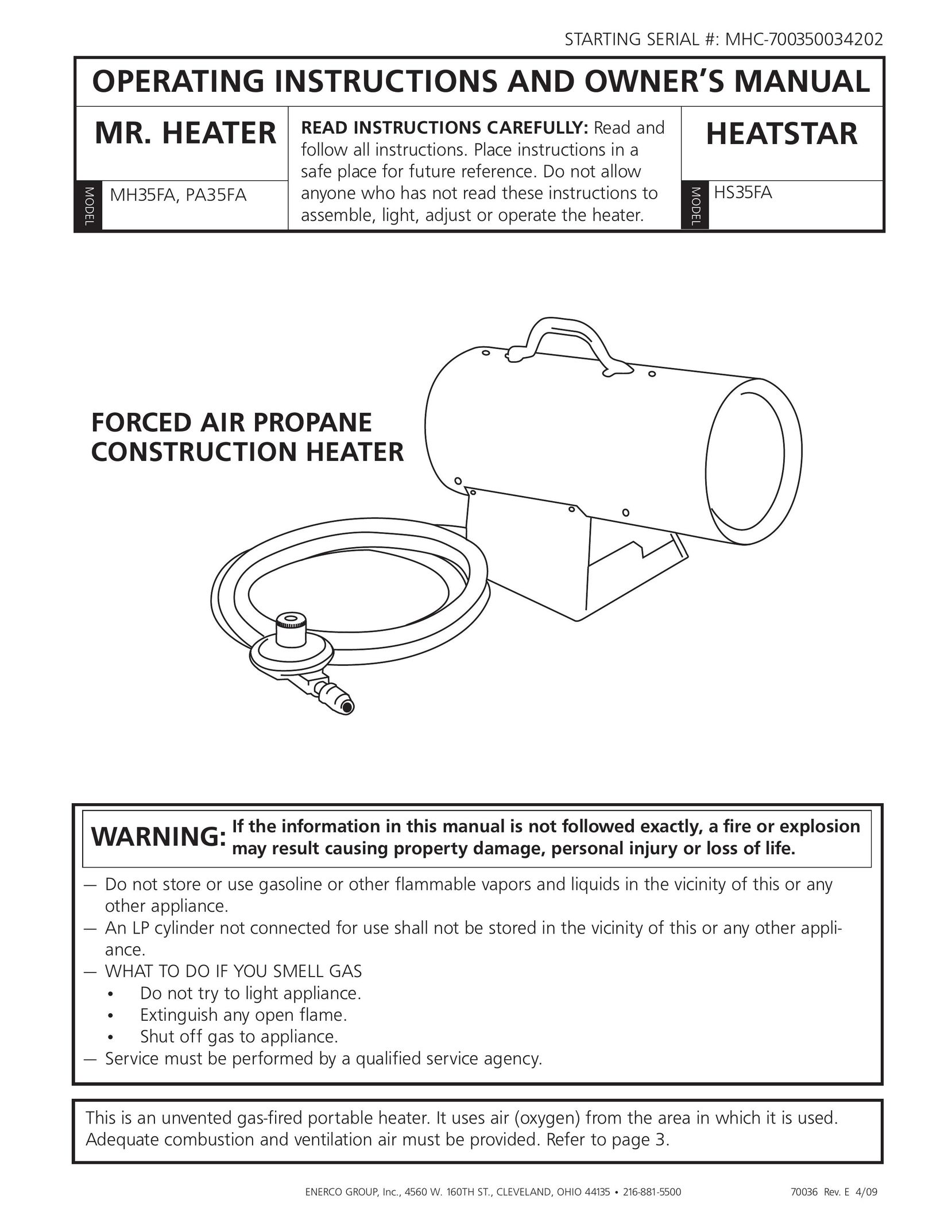 Enerco HS35FA Speaker User Manual