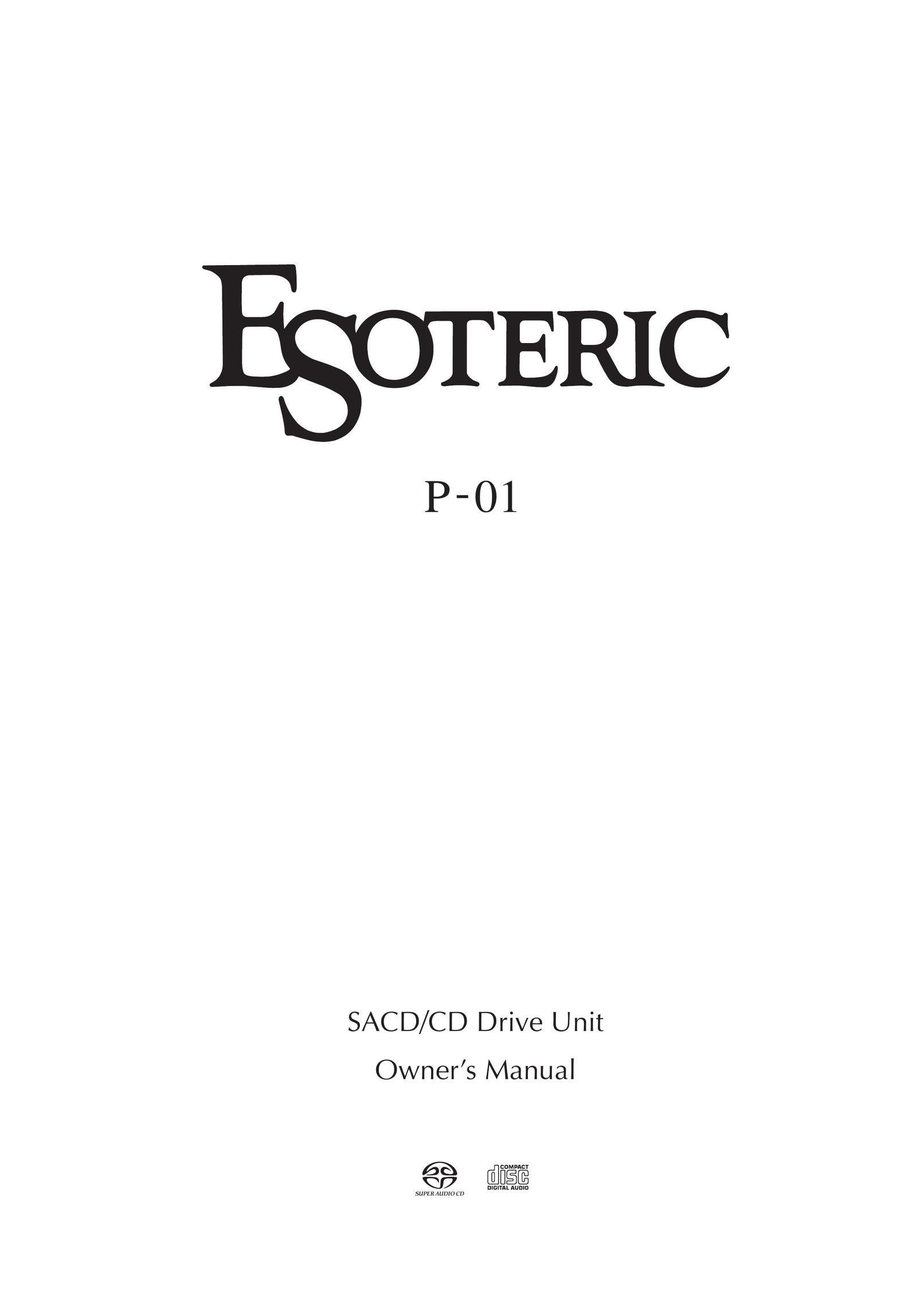 Esoteric P-01 Speaker User Manual