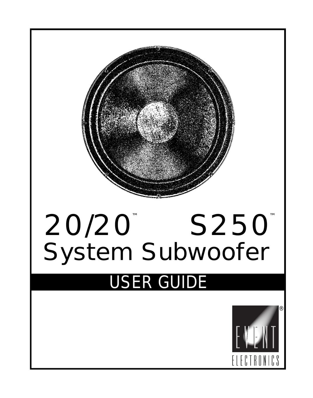 Event electronic S250 TM Speaker User Manual