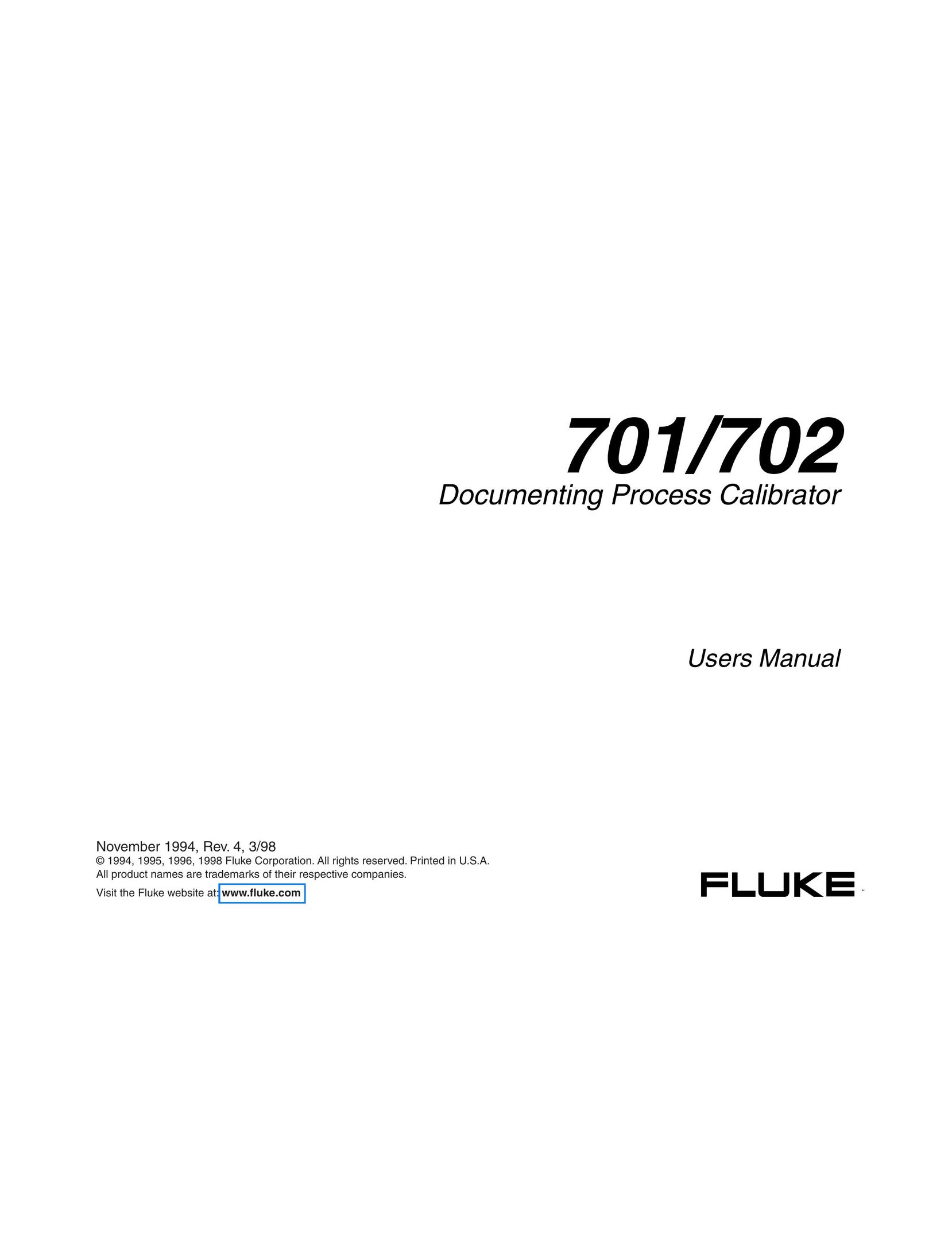 Fluke Rev. 4 Speaker User Manual